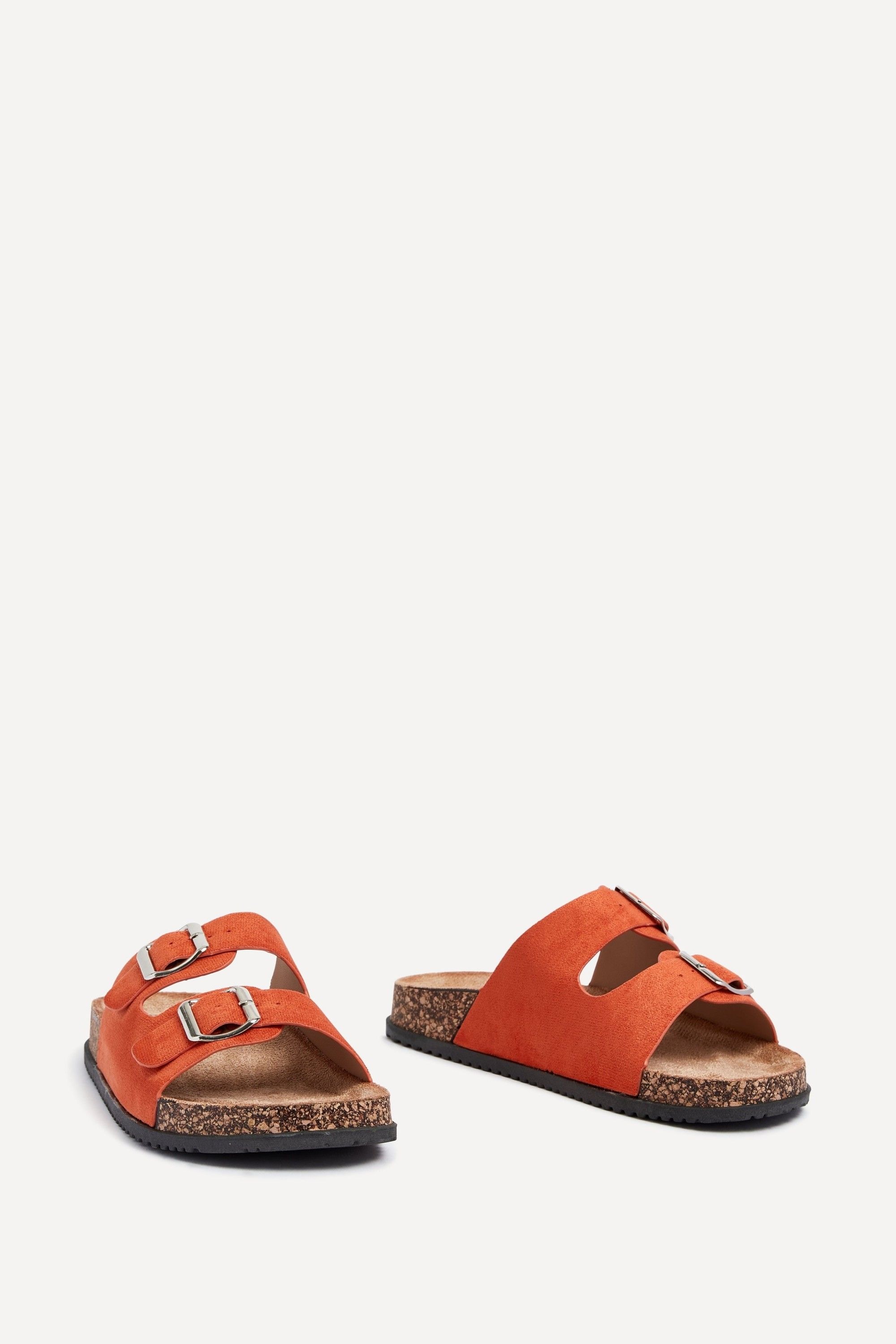 Linzi Echo Orange Double Buckle Sandals image 3