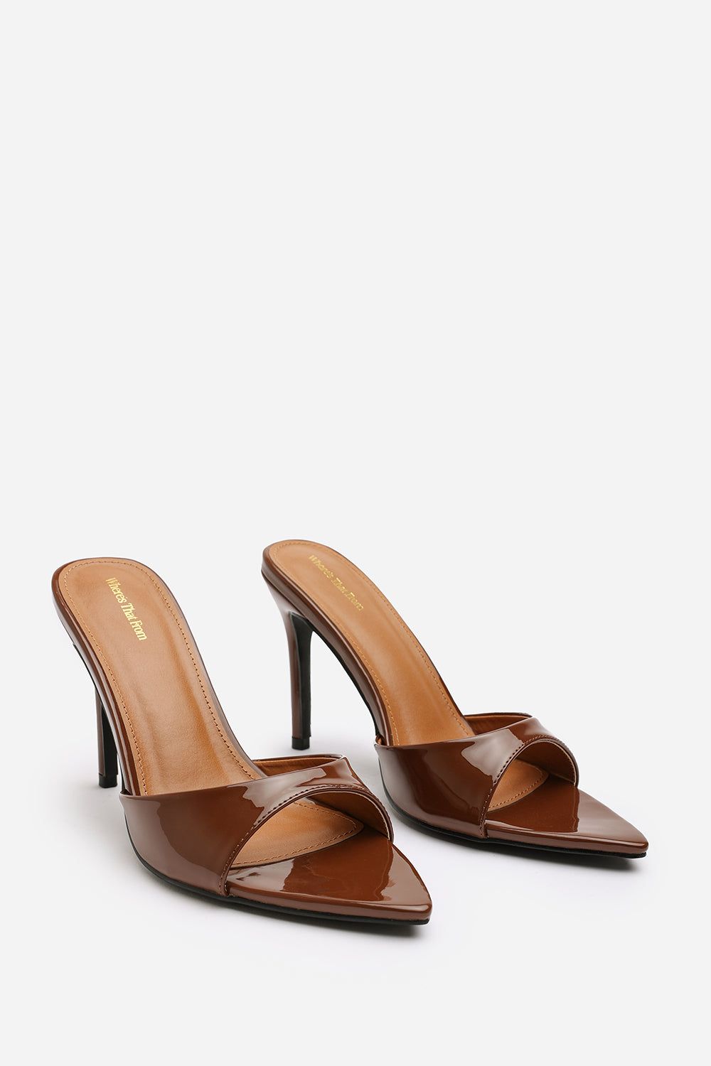 Where's That From 'Tasha' Suede Open Toe Stiletto Mules image 4