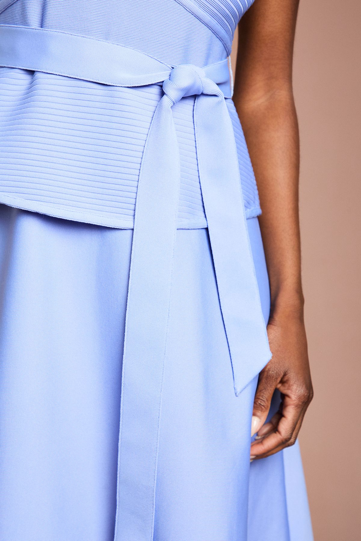 Coast Bardot Bandage Full Skirted Midi Dress Cornflower image 4