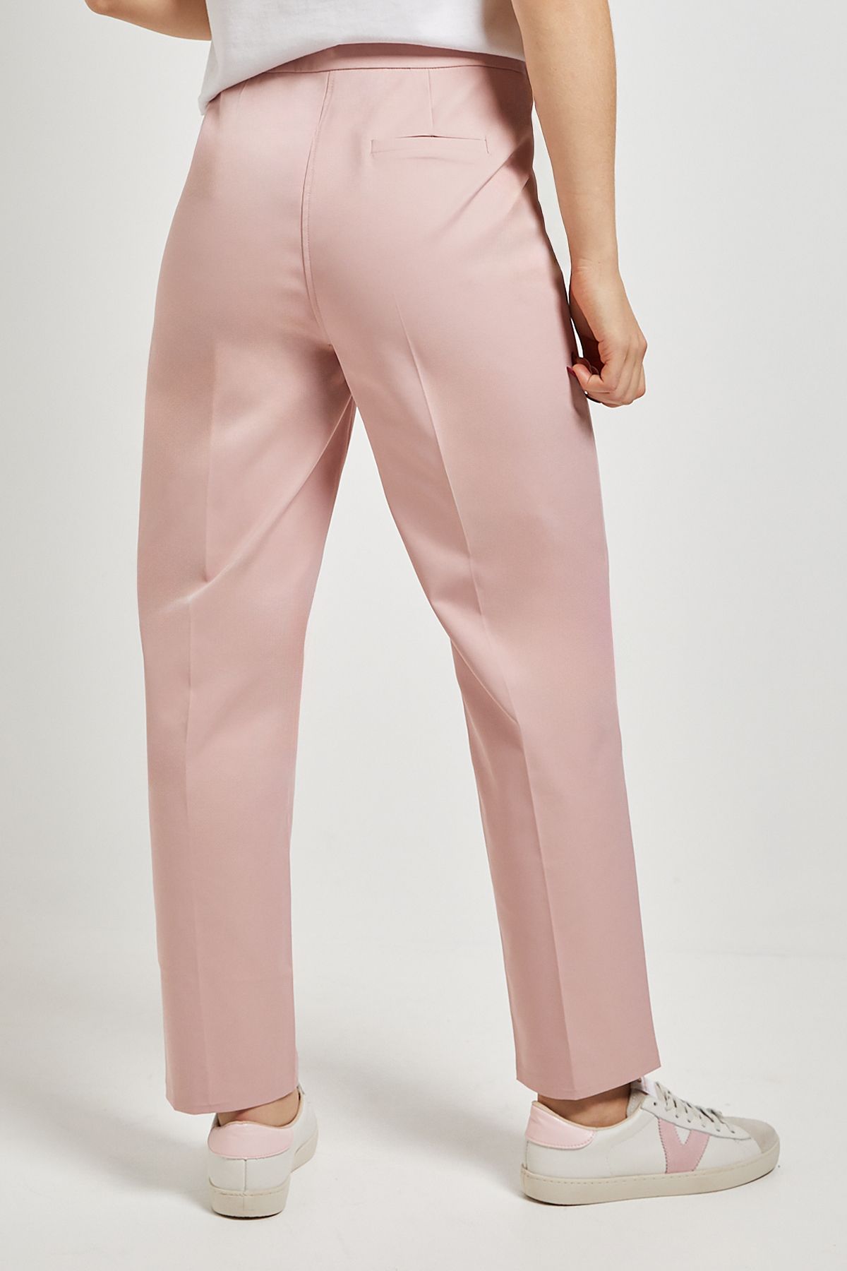 Dorothy Perkins Button Detail Tapered Trouser Blush image 3