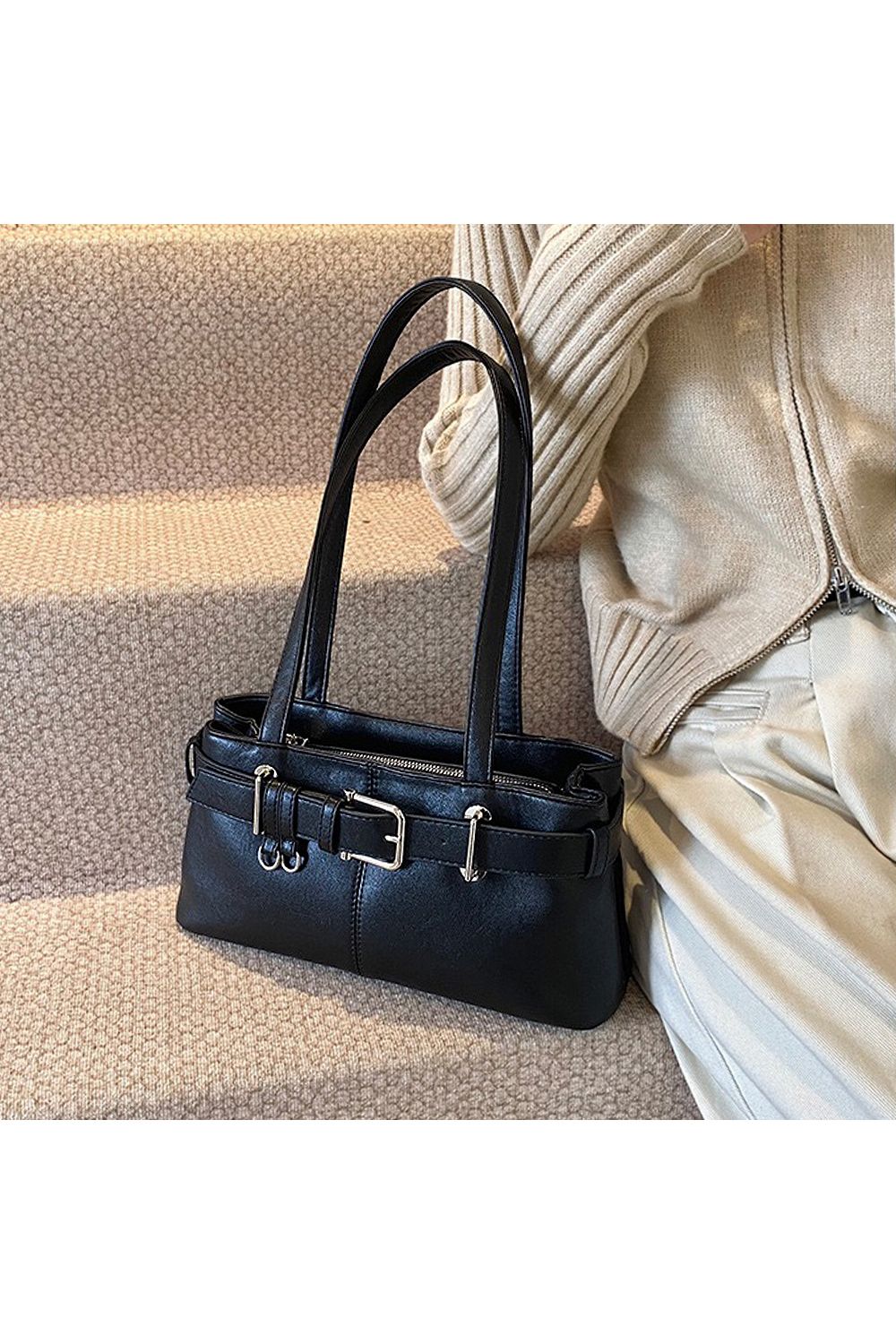 XY London 'Josephine' Belted Shoulder Bag image 5