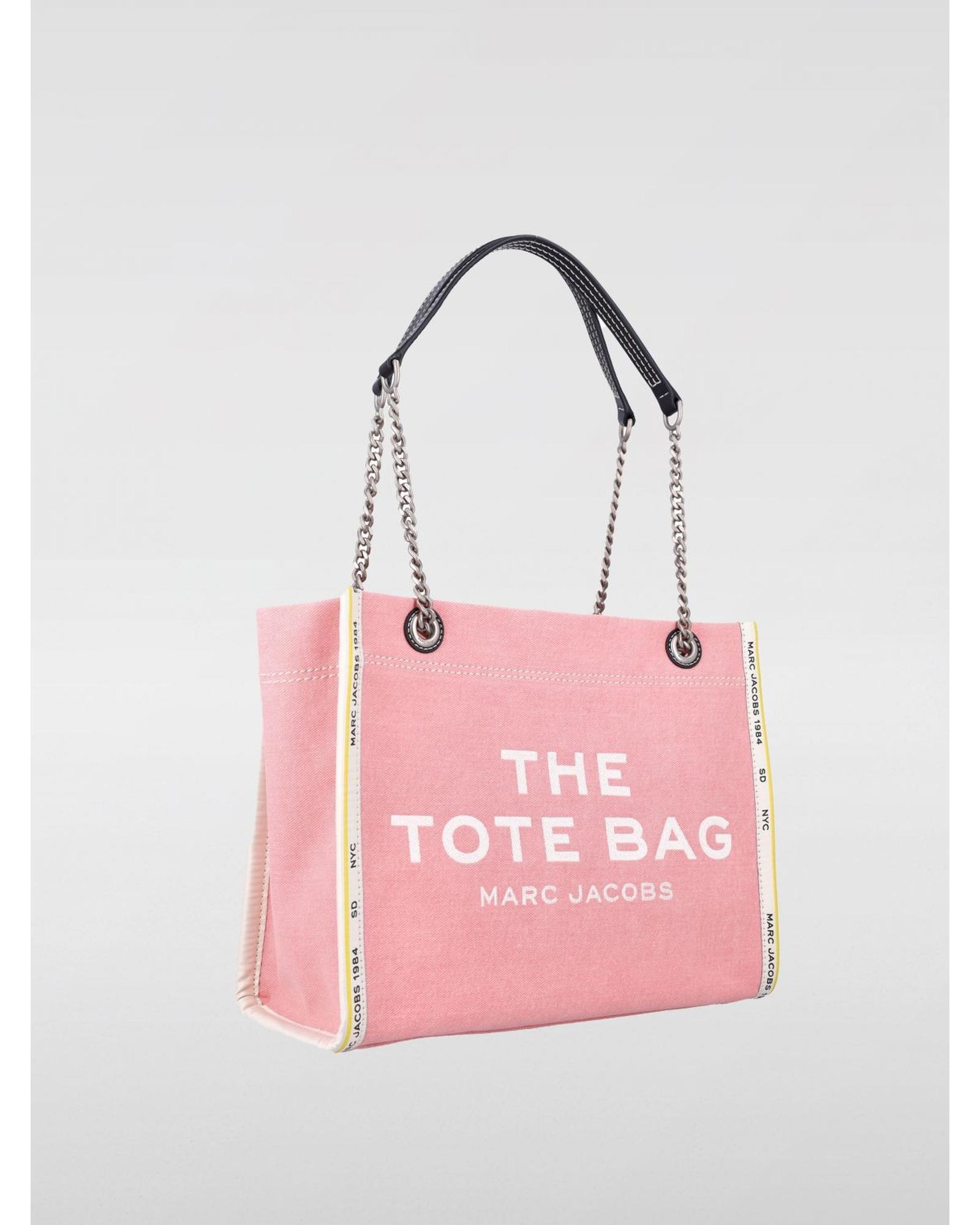 Marc Jacobs Tote Bag Chain Strap Canvas Wo - Pink Shoulder Bags image 2