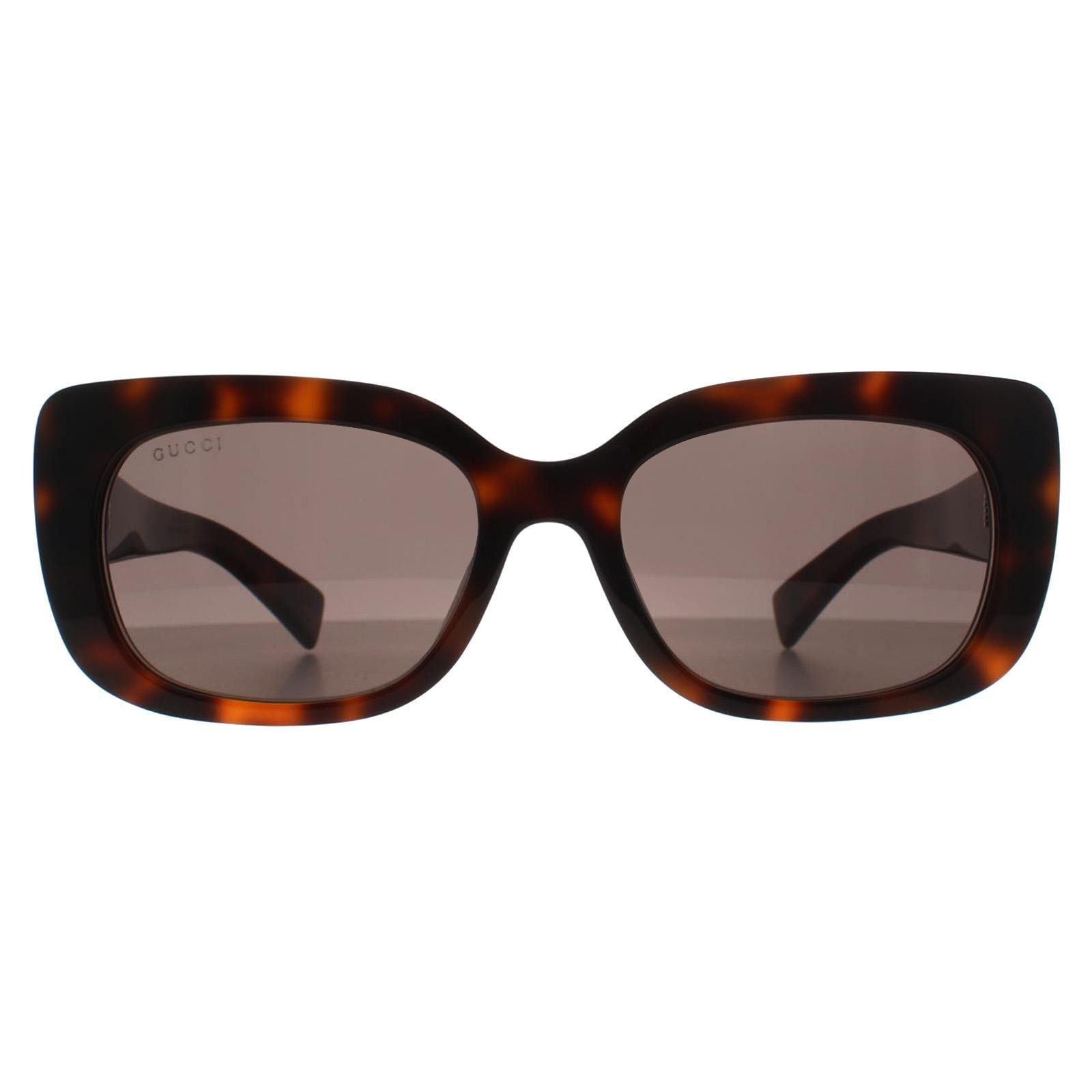 Gucci Rectangle Havana Grey GG1979SK image 1