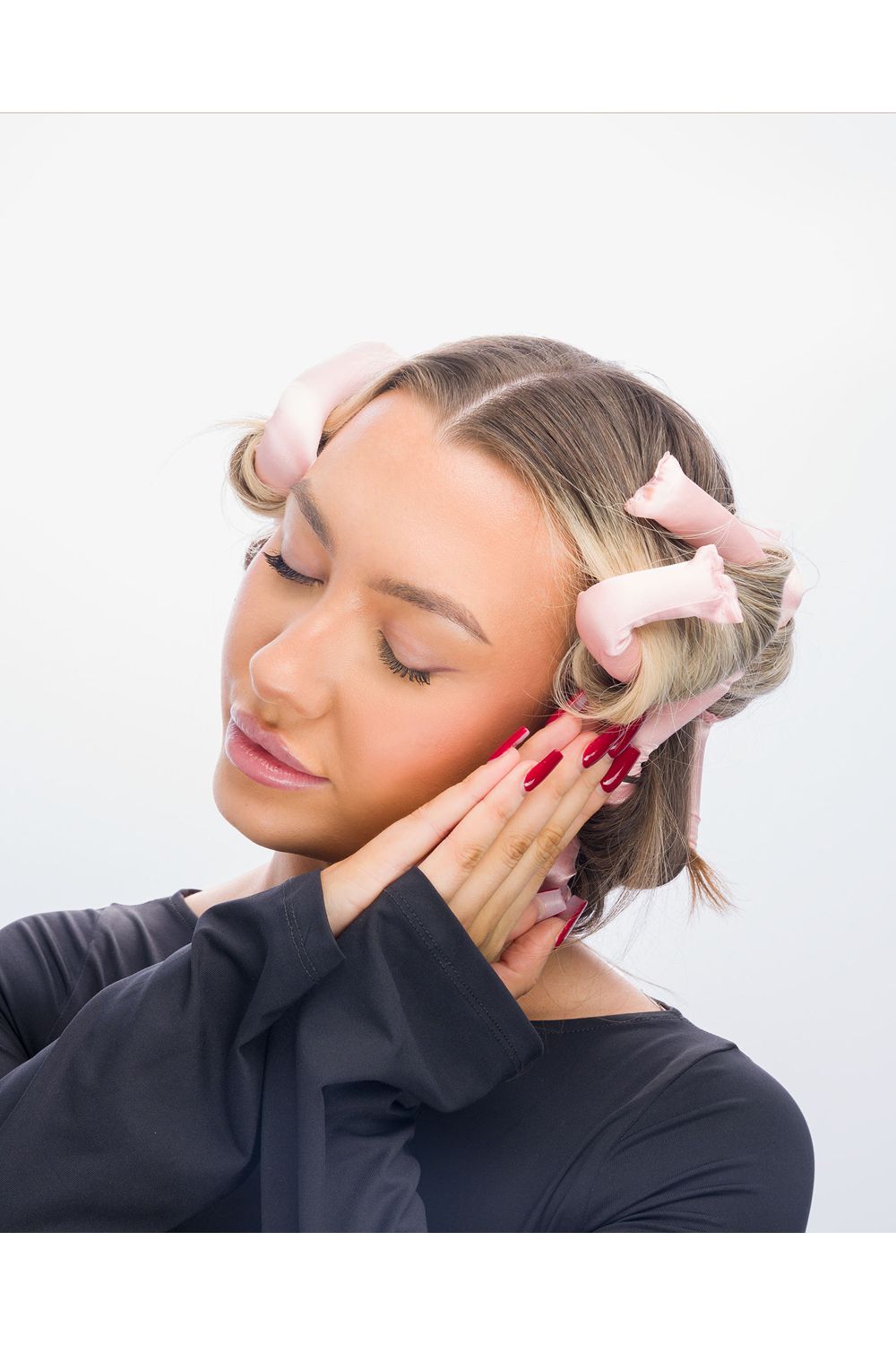 Brushworks Heatless Flexi Curlers Pink image 9