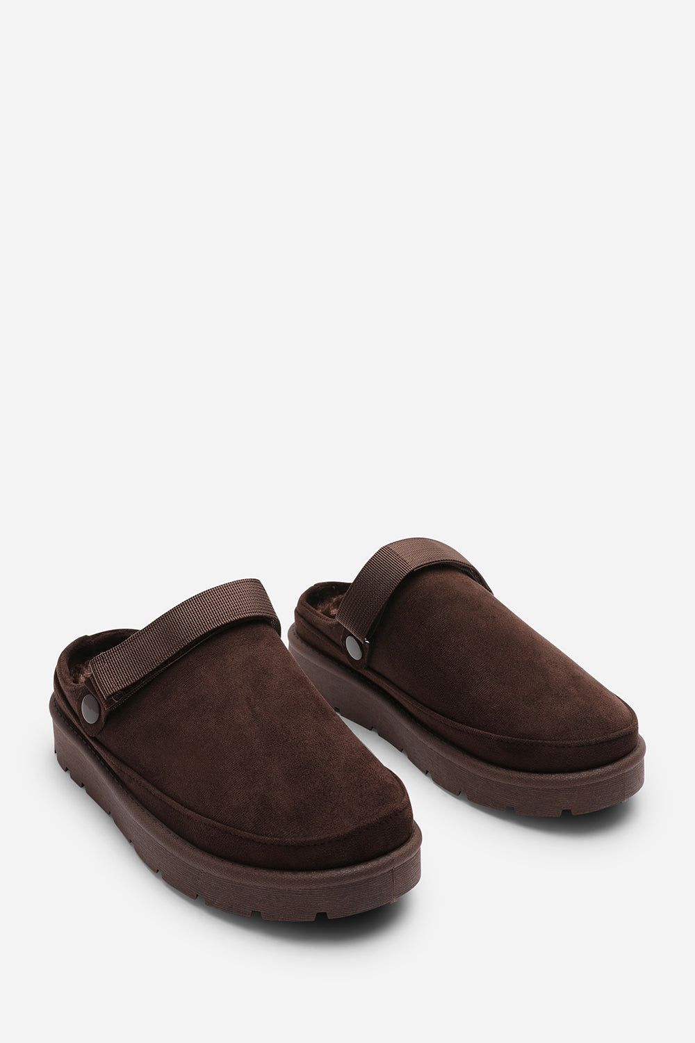 Where's That From 'Umber' Cosy Adjustable Sling Back Faux-Suede Slippers image 4