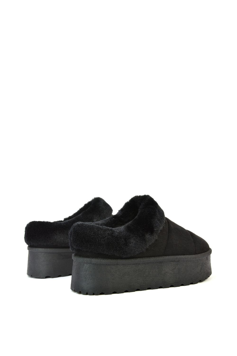 XY London 'Laylin' Faux Fur Platform Slipper Micro Ultra Mini Boots image 5