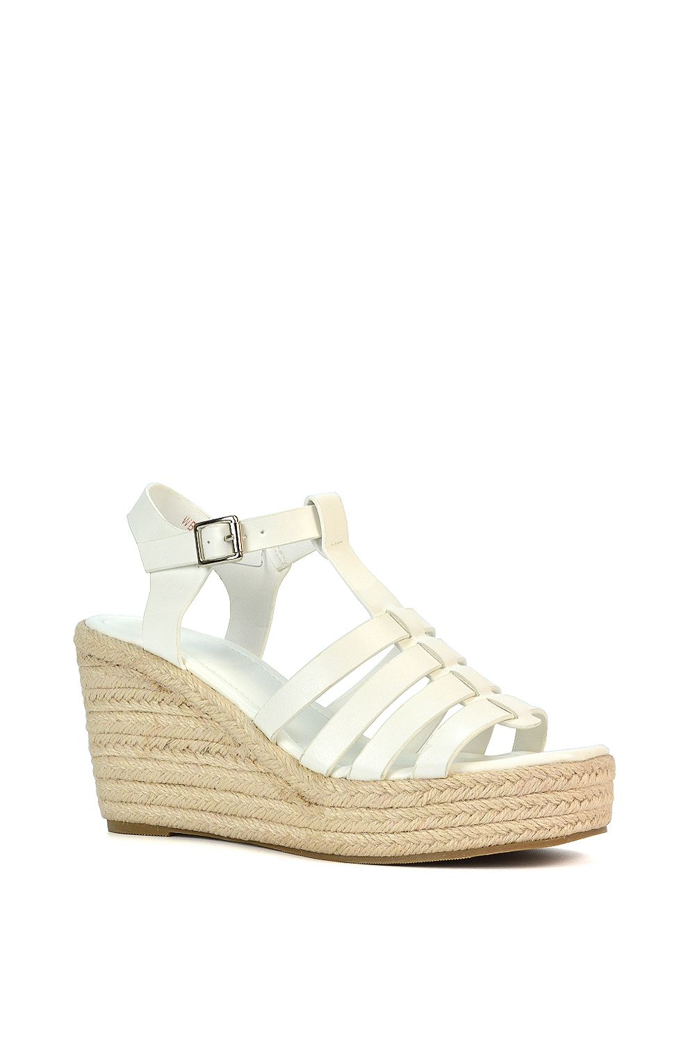 XY London 'Remi' Wedge Heel Platform Espadrille Square Toe Sandals image 2