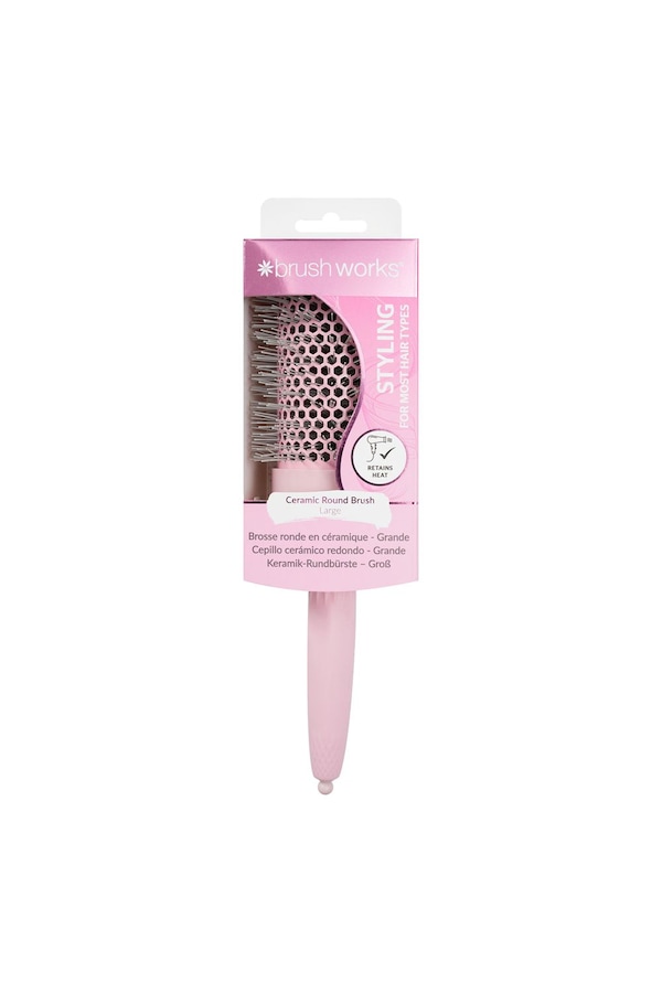 Brushworks Ceramic Round Brush - Large Pink
