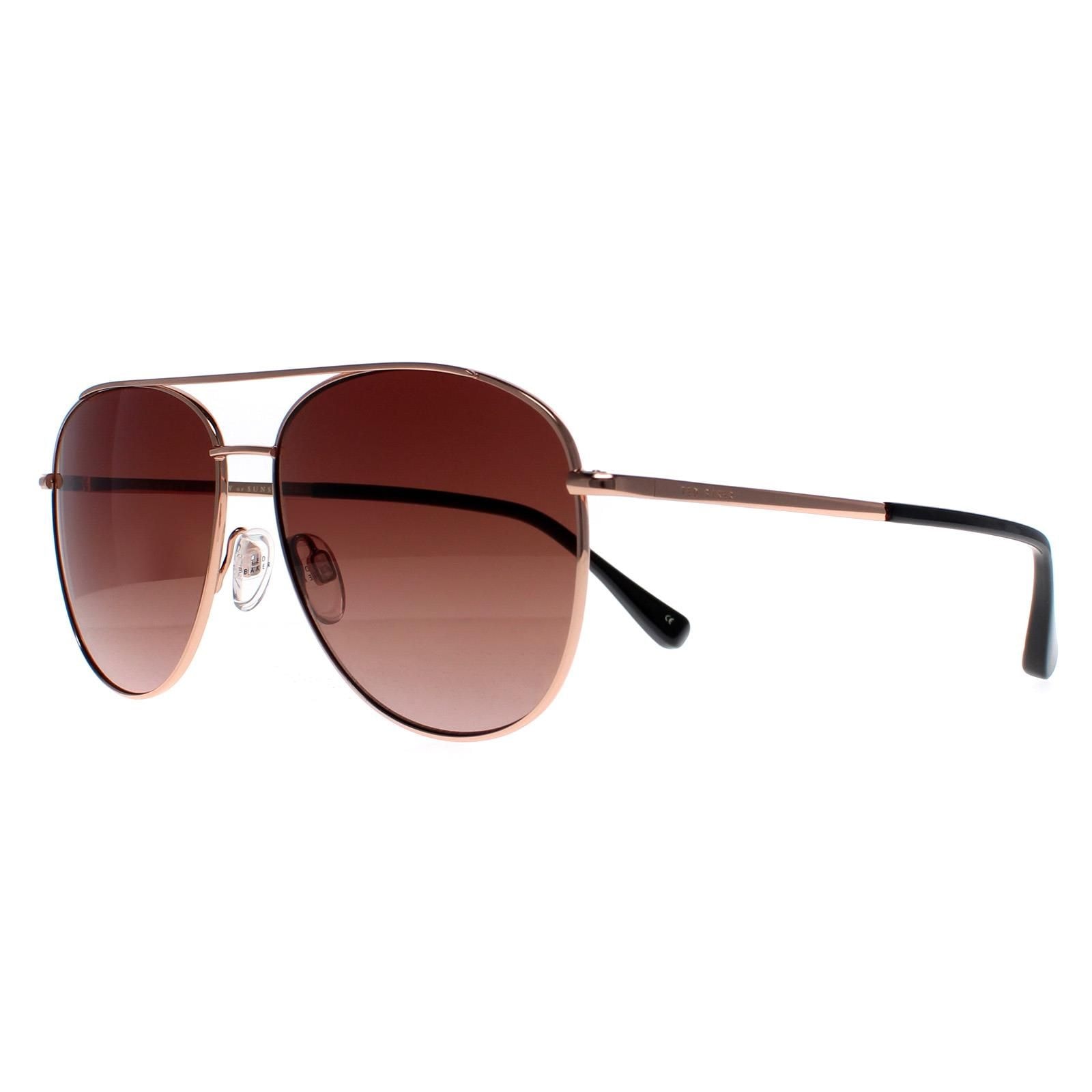 Ted Baker Aviator Demi Gold Brown Gradient Sunglasses image 2