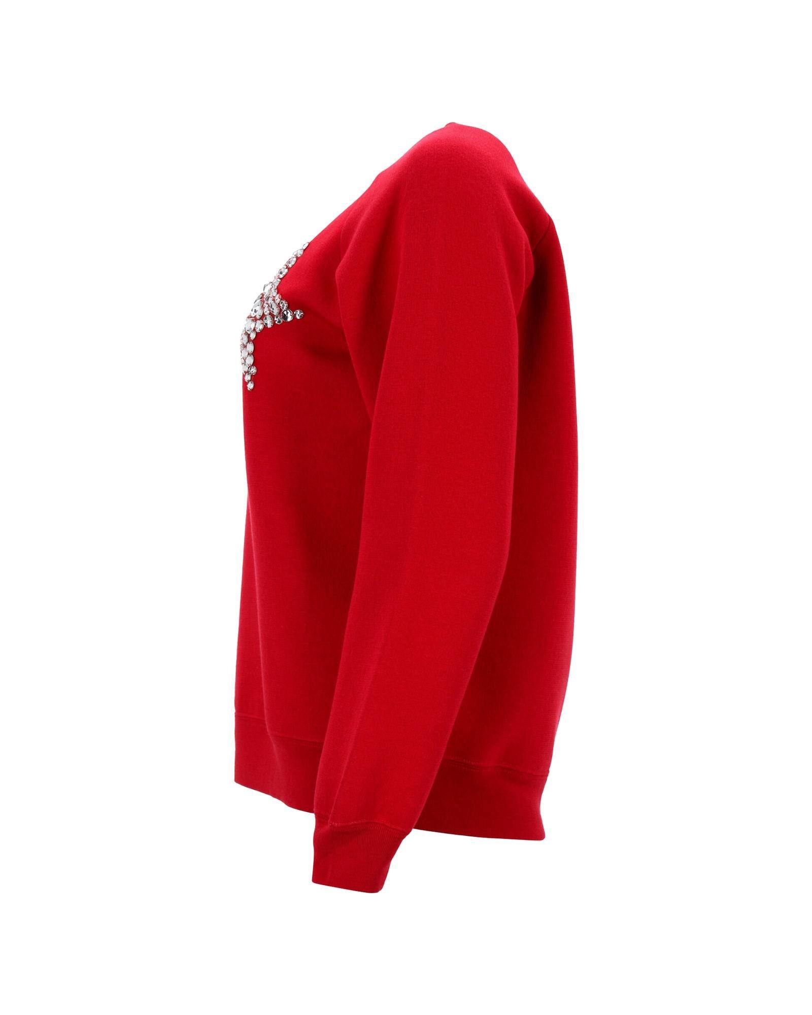 Marc Jacobs Preloved Crystal Embellished Star Sweatshirt Wo - Red Pullovers image 3