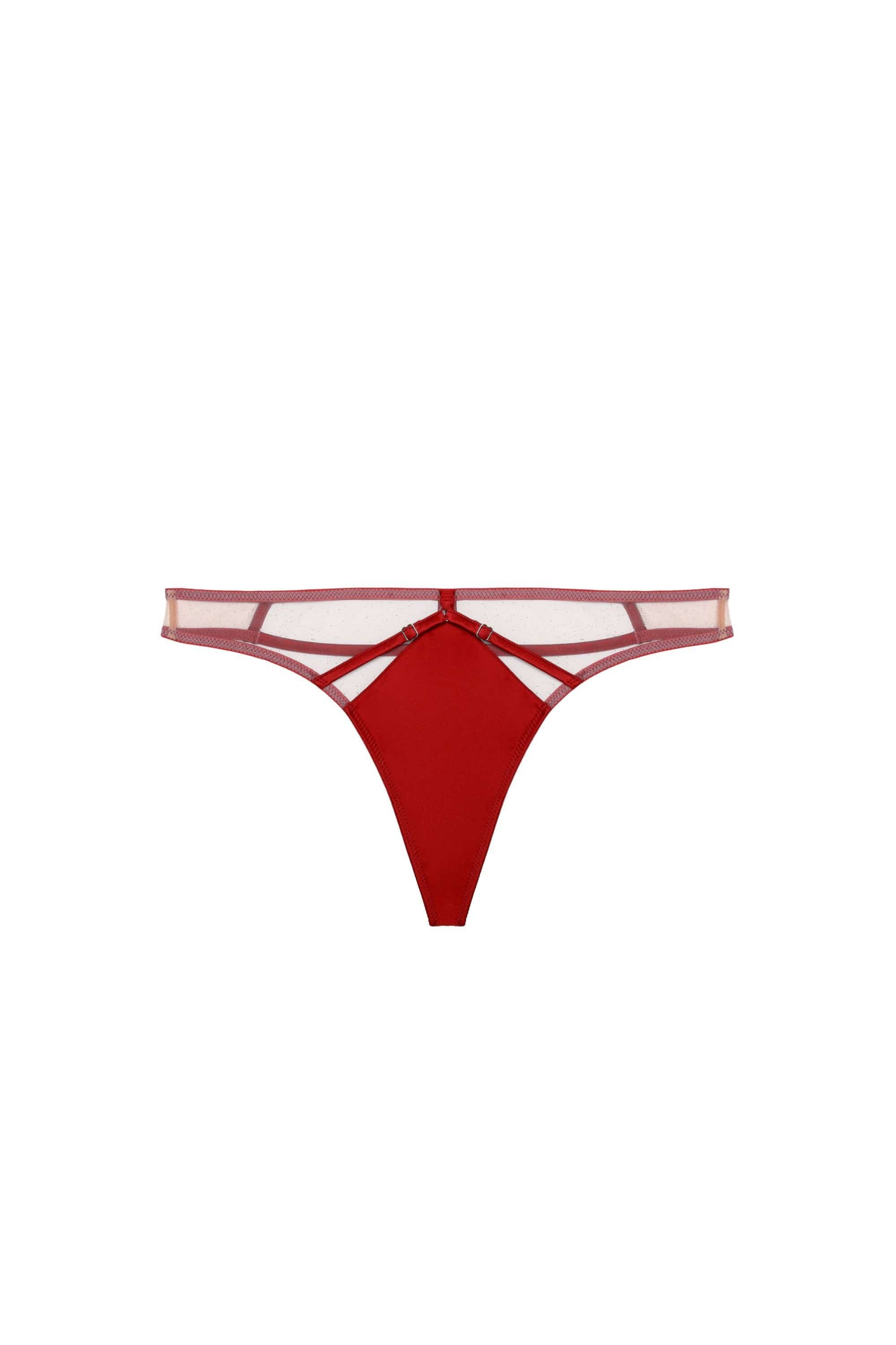 Playful Promises Ramona Ruby Red High Waist Thong image 4