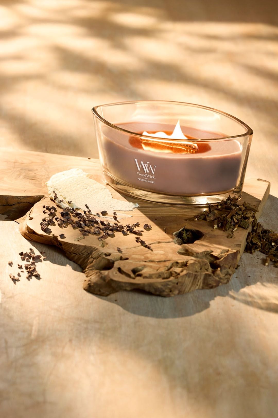 Woodwick Ellipse Patchouli Creme Multi image 3