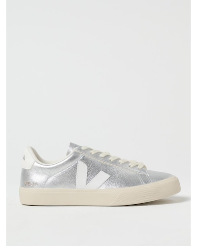 Veja Esplar Metallic Silver Leather Sneakers Wo