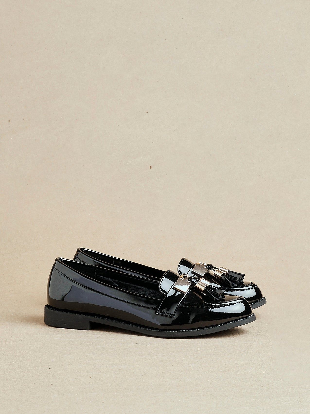Linzi Tonia Black Patent Classic Loafer image 6