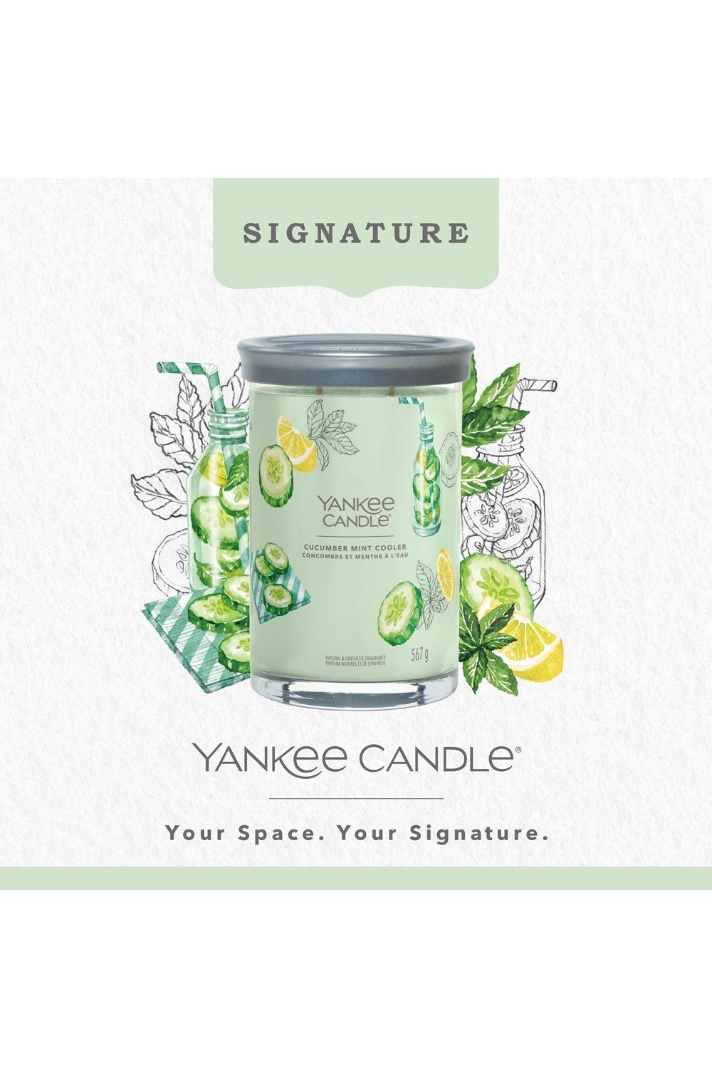 Yankee Candle Signature Large Tumbler Cucumber Mint Cooler Green image 2