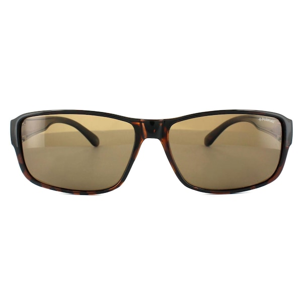 Polaroid Suncovers Rectangle Dark Havana Brown Polarized Sunglasses