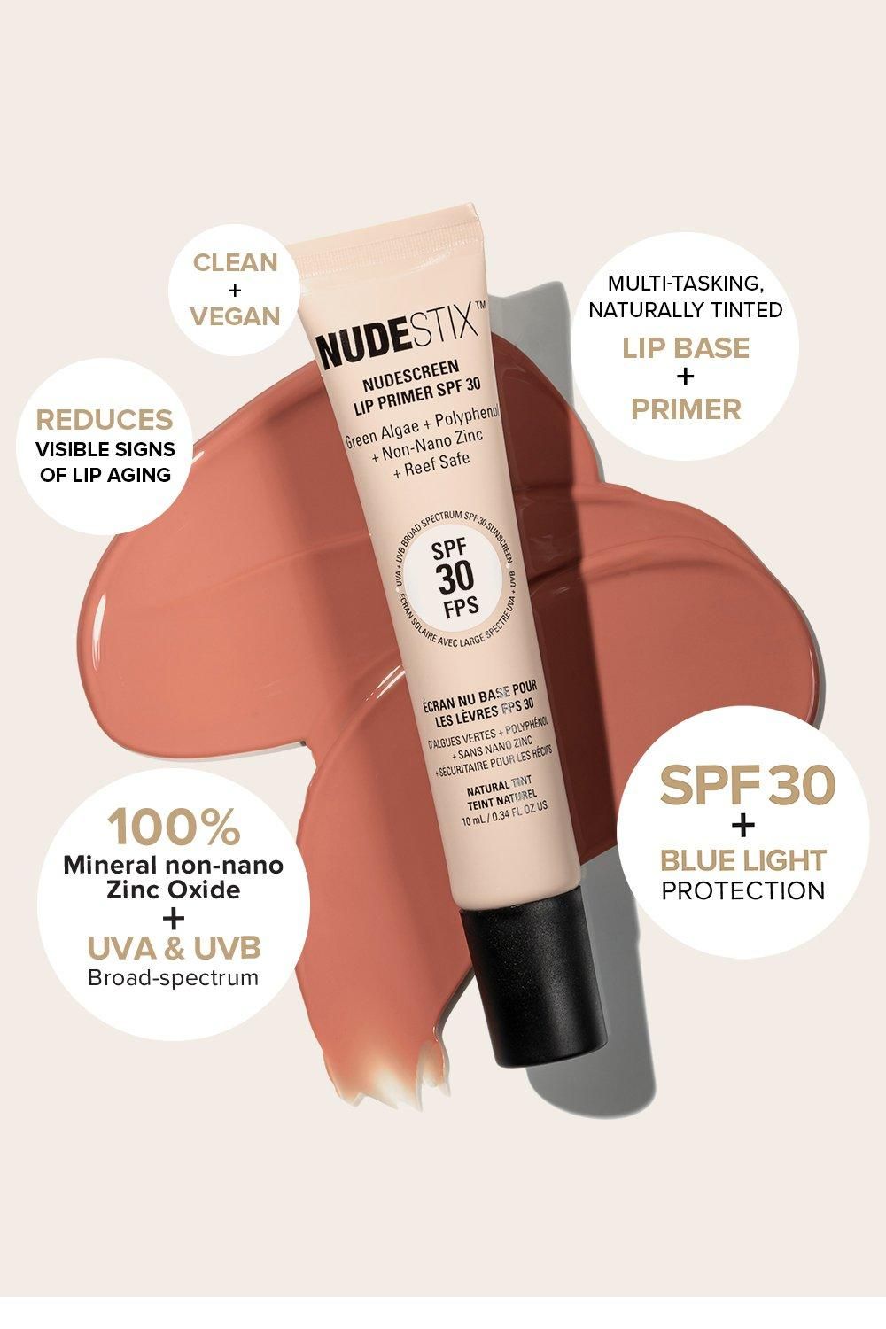 Nudestix Nudescreen Lip Primer SPF30 Natural image 3