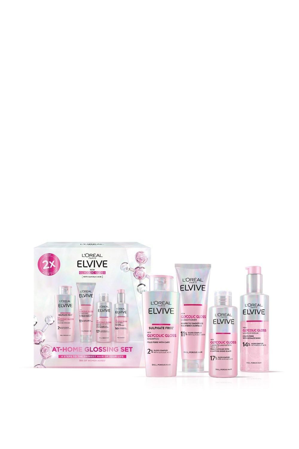 L'Oréal Paris Elvive At-Home Glossing Hair Care Gift Set Multi image 2
