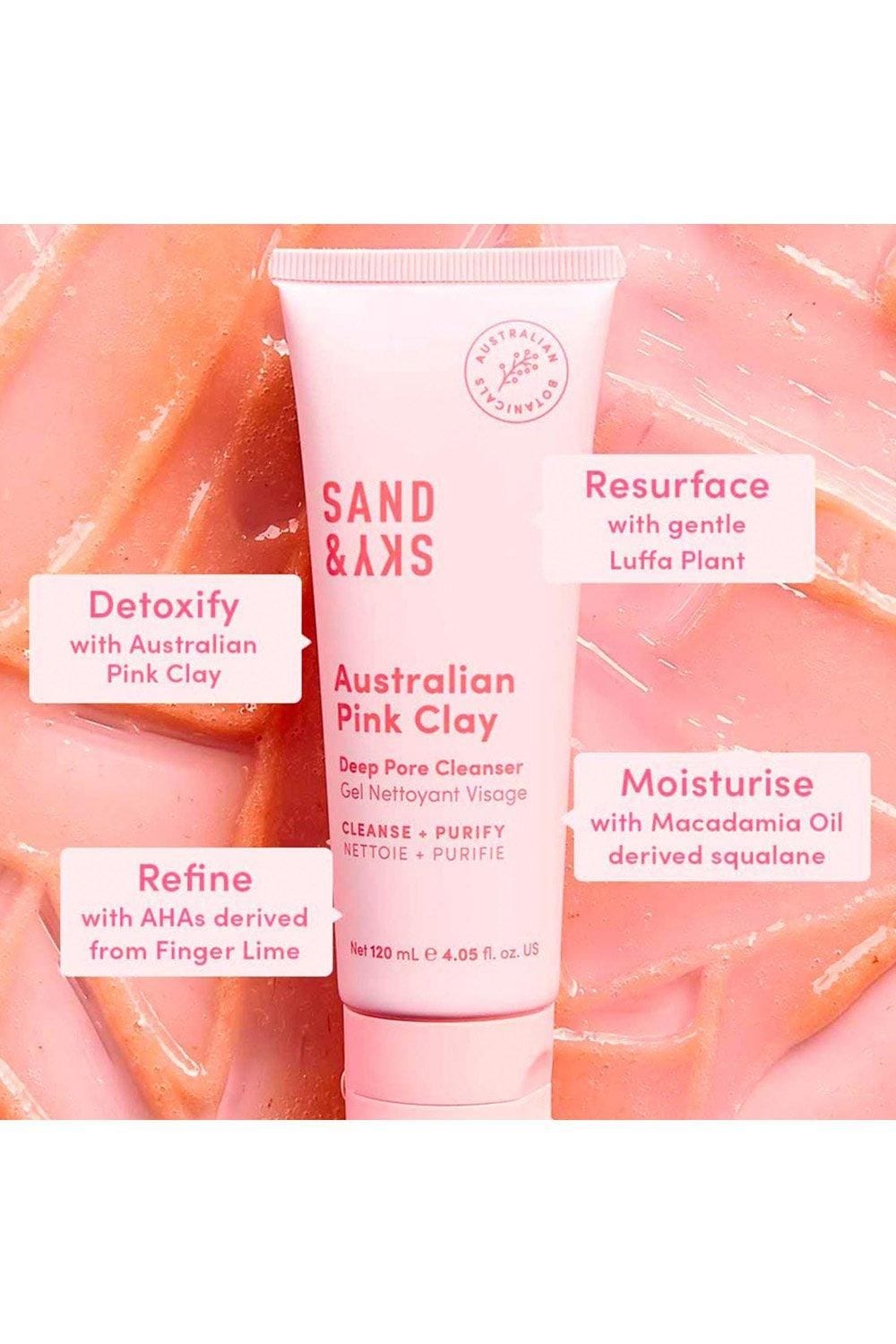 Sand & Sky Australian Pink Clay - Deep Pore Cleanser 120ml Multi image 2