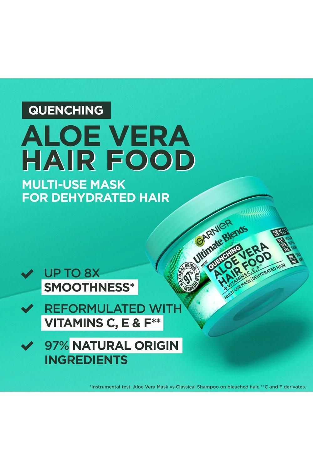 Garnier Ultimate Blends Hair Food Aloe Vera 3-in-1 Normal Hair Mask Treatment Multi image 3