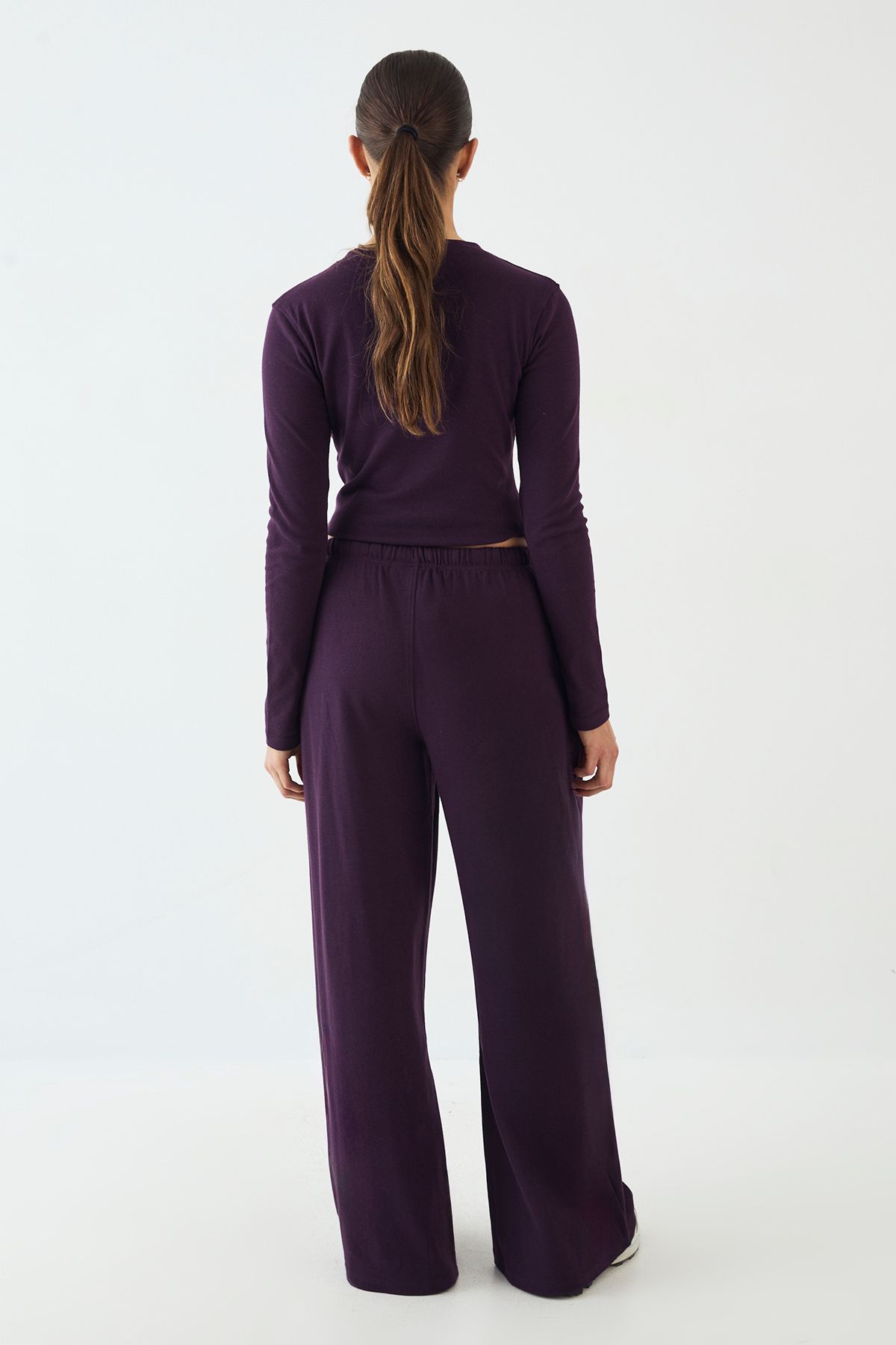 DSGN Studio DSGN Studio Wide Leg Trouser Aubergine image 2