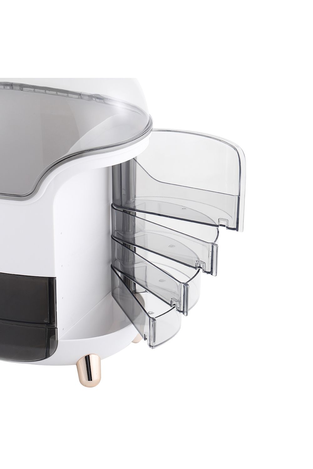 SHEONLY Makeup Storage Organiser with Clear Lid, Skincare Organiser Drawers Beauty Holder Cosmetic Organisers for Bathroom, DressingTable Organiser Dustproof Waterproof image 8