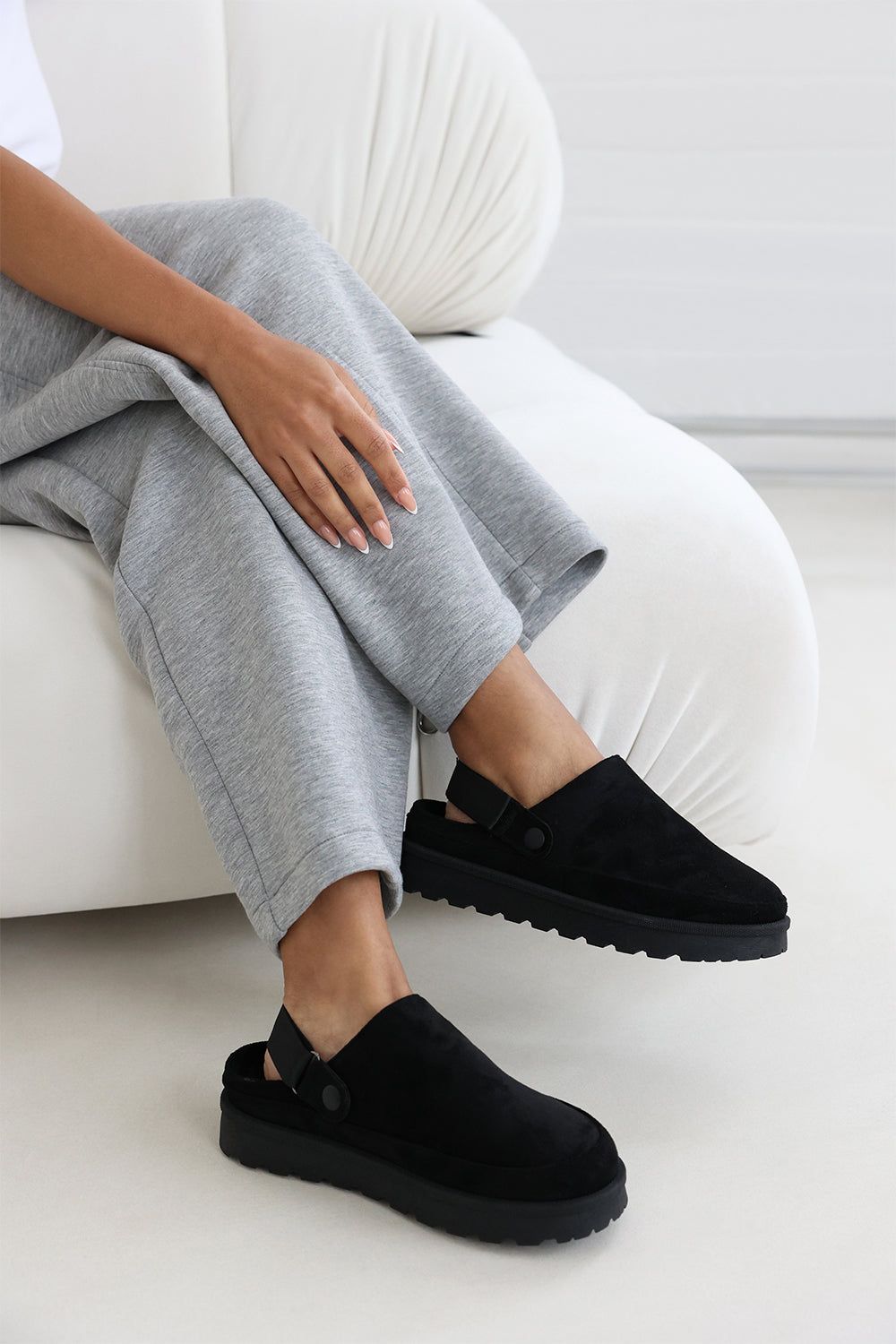 Where's That From 'Lumina' Cosy Adjustable Sling Back Faux-Suede Shoes image 6