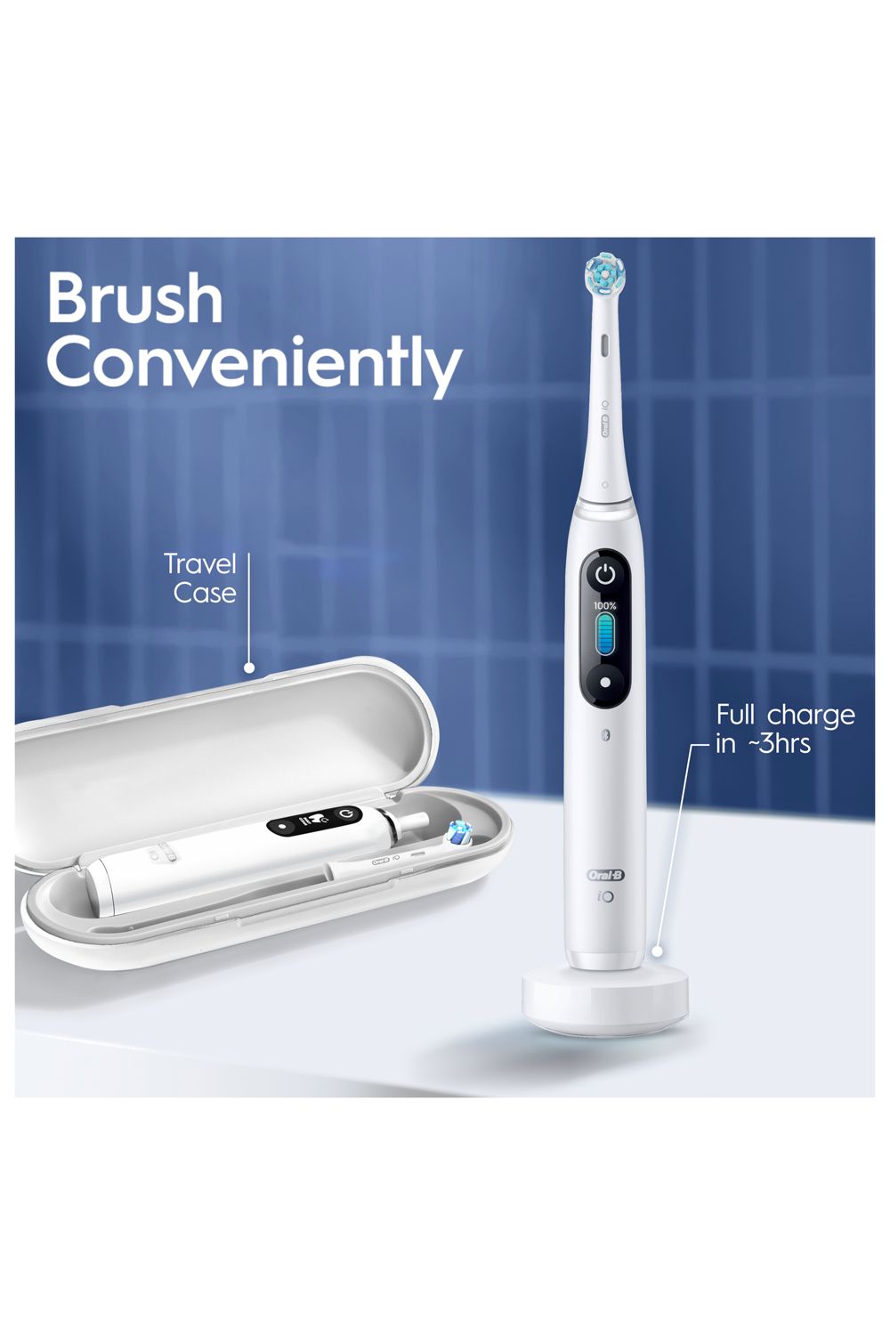 Oral B iO8 White Alabaster & Black Onyx (Duo Pack) Multi image 8