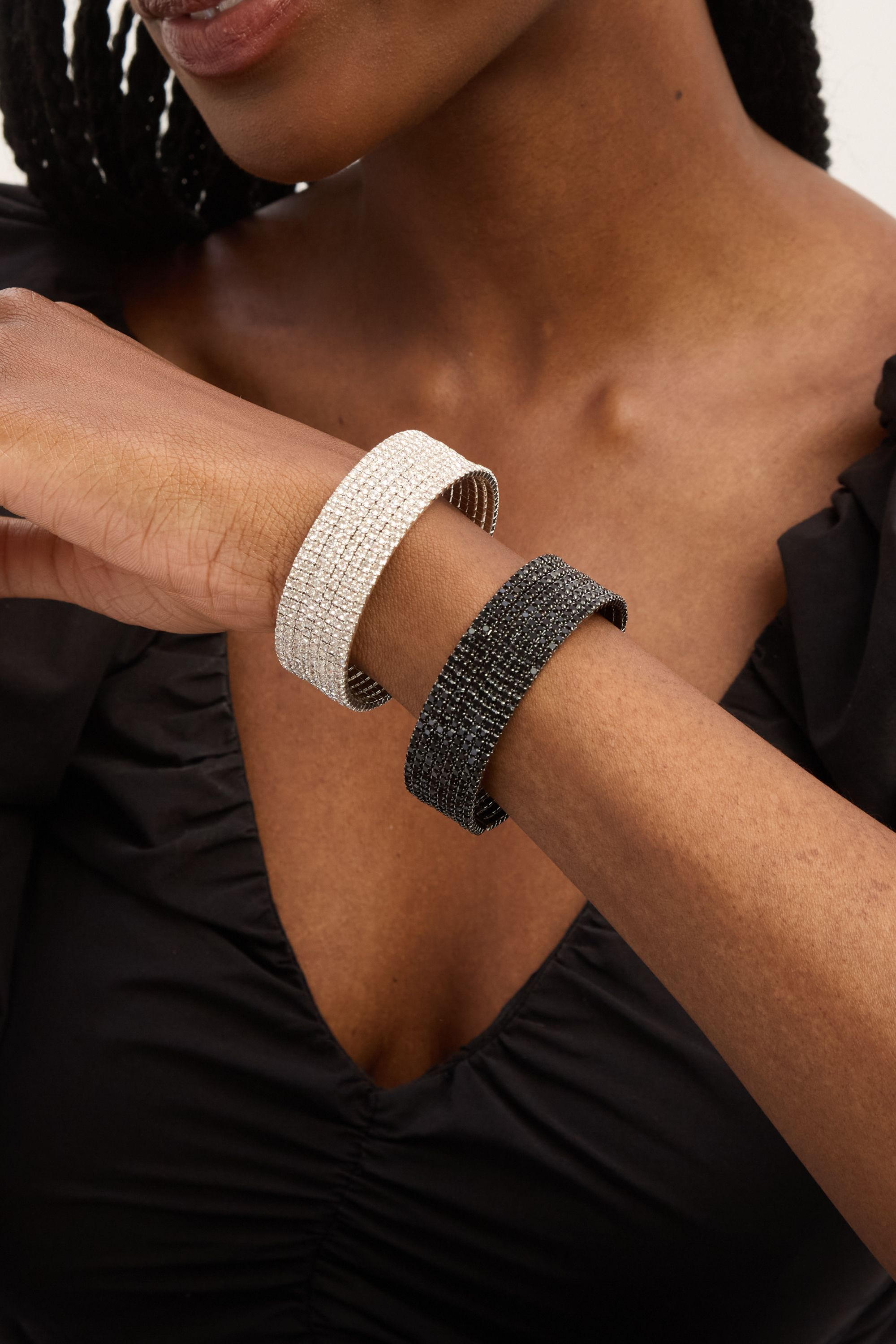 Jon Richard Jet Stone Multirow Cuff image 3