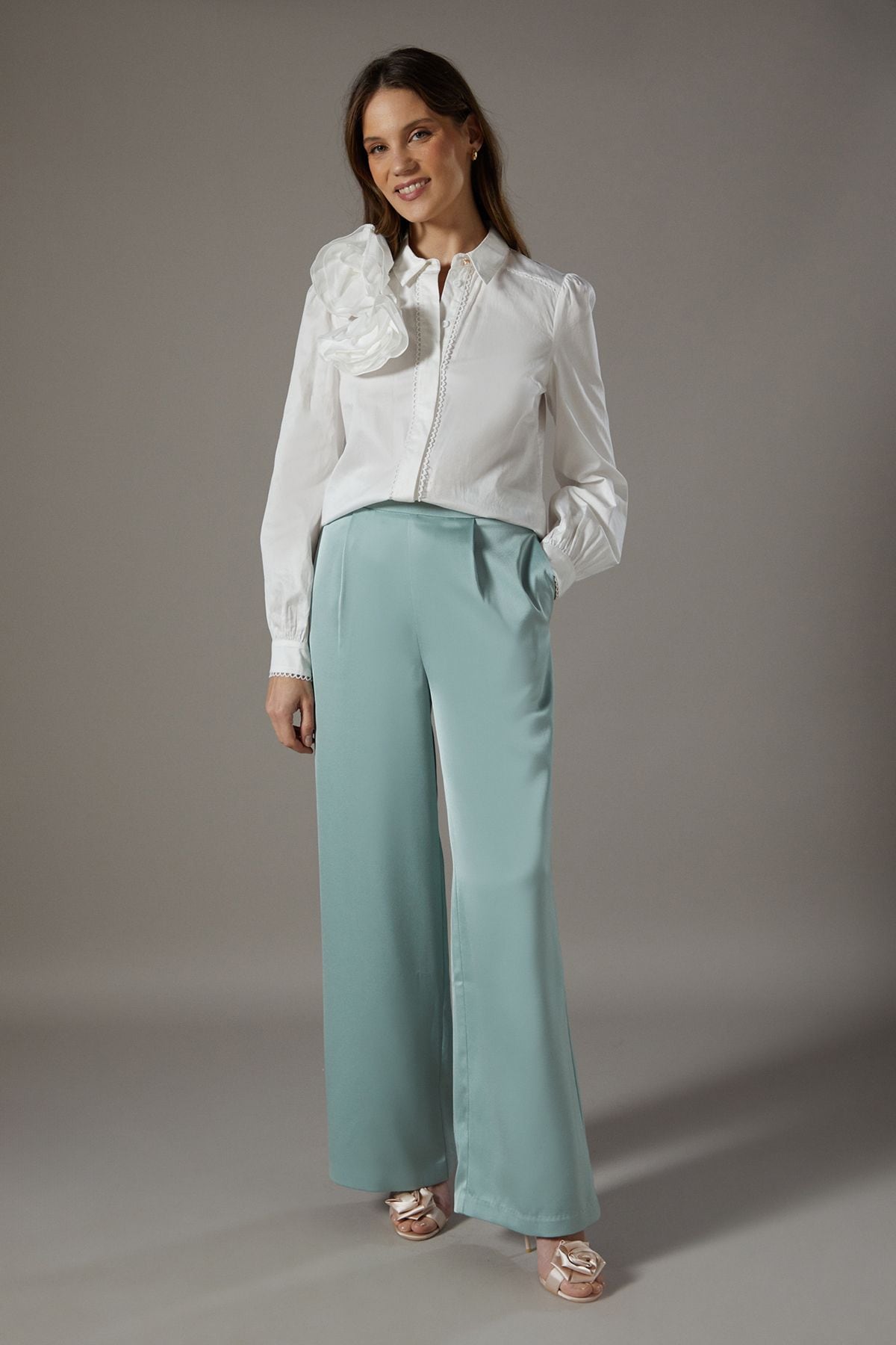 Coast 3D Flower Shirt White image 2