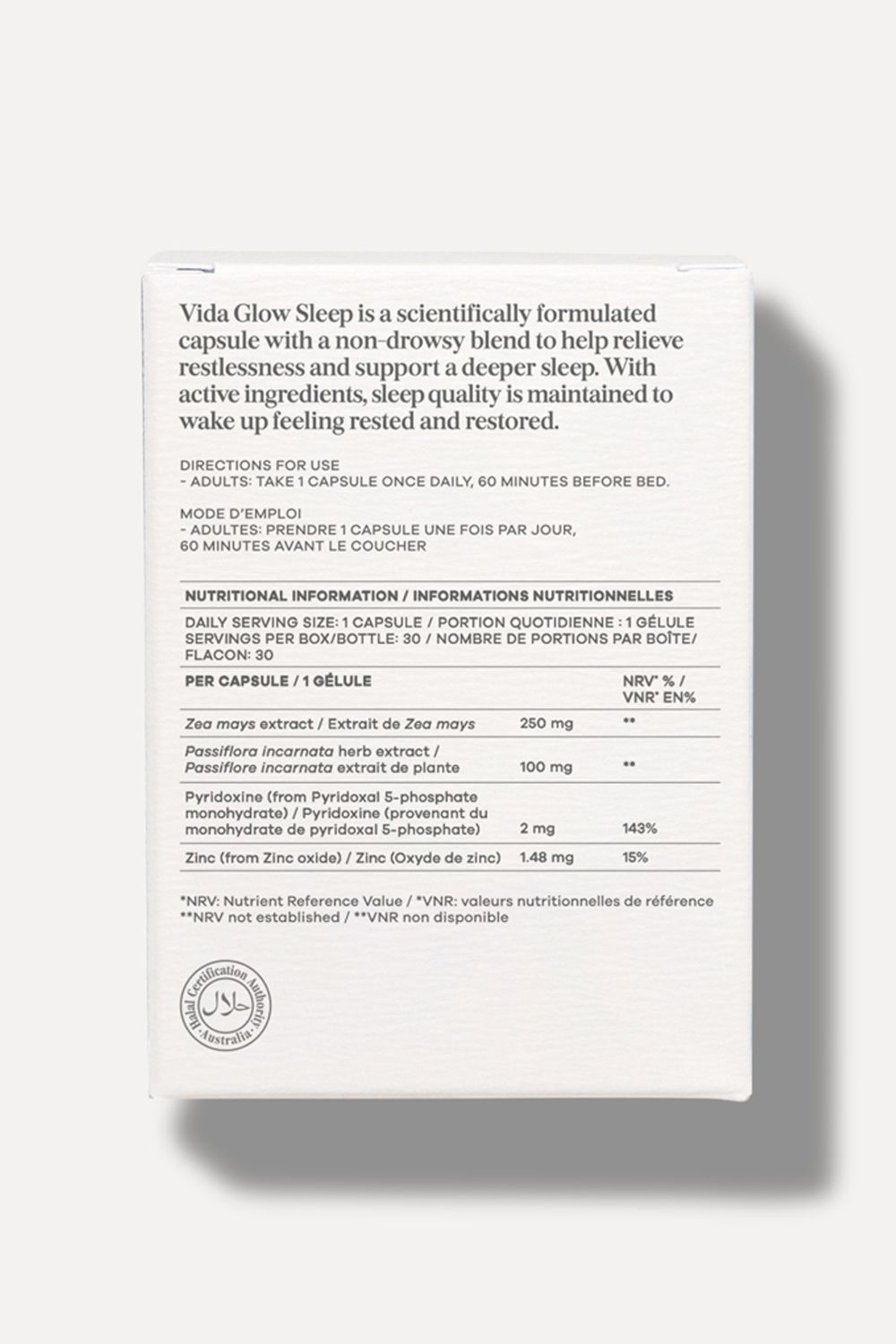 Vida Glow Women's Health Sleep 30 Capsules Multi image 2