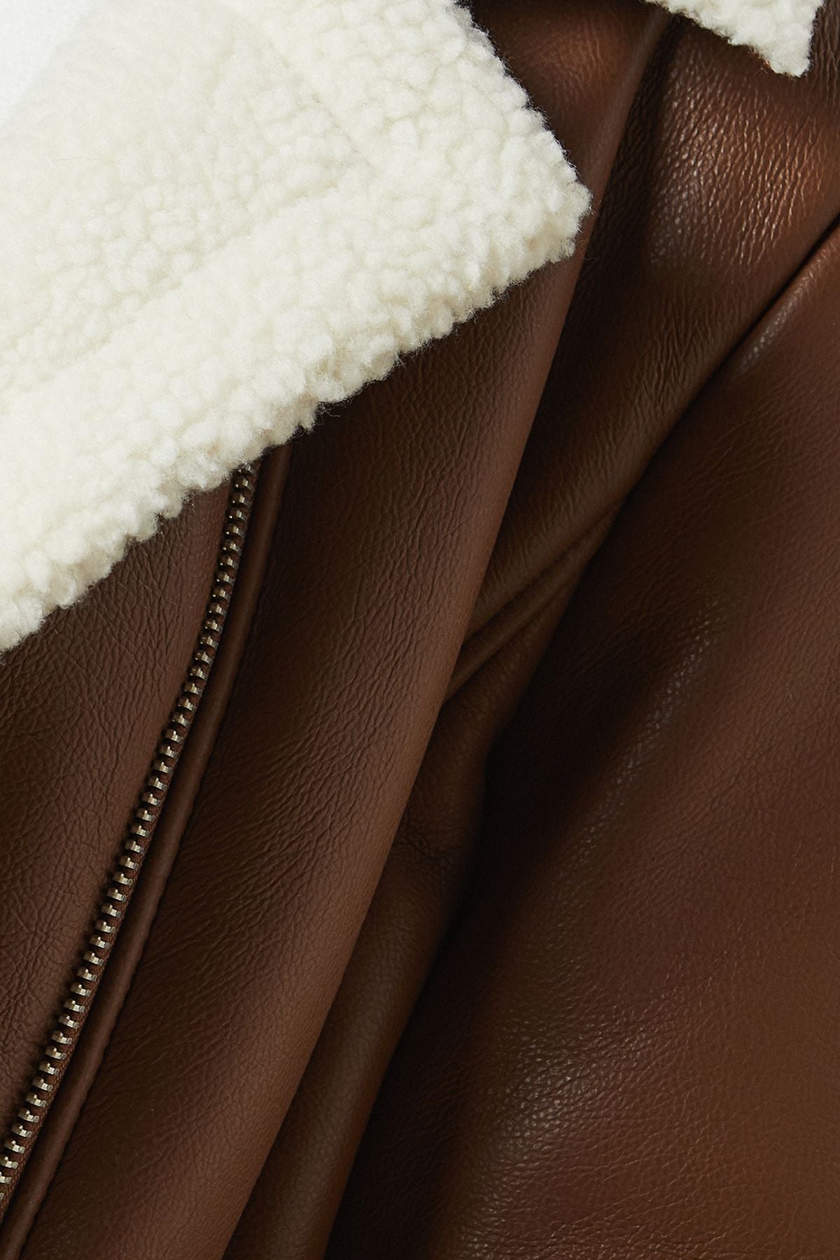 Dorothy Perkins Tall Short Aviator Jacket Brown image 5