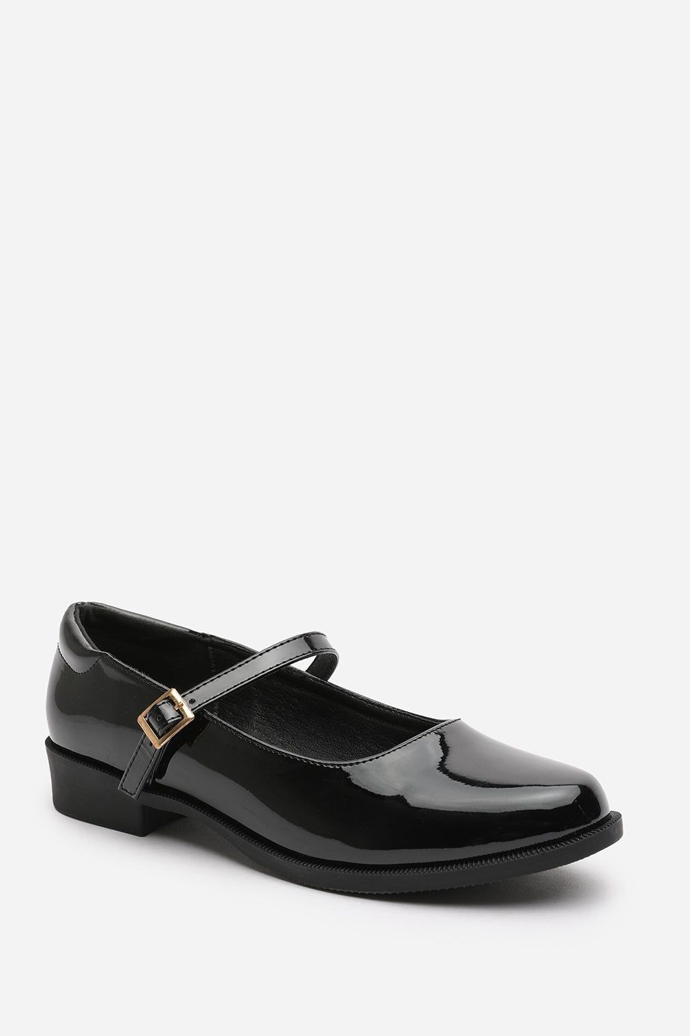 Where's That From 'Naomi' Wide Fit School Shoes Mary Jane Front Strap Loafers image 3