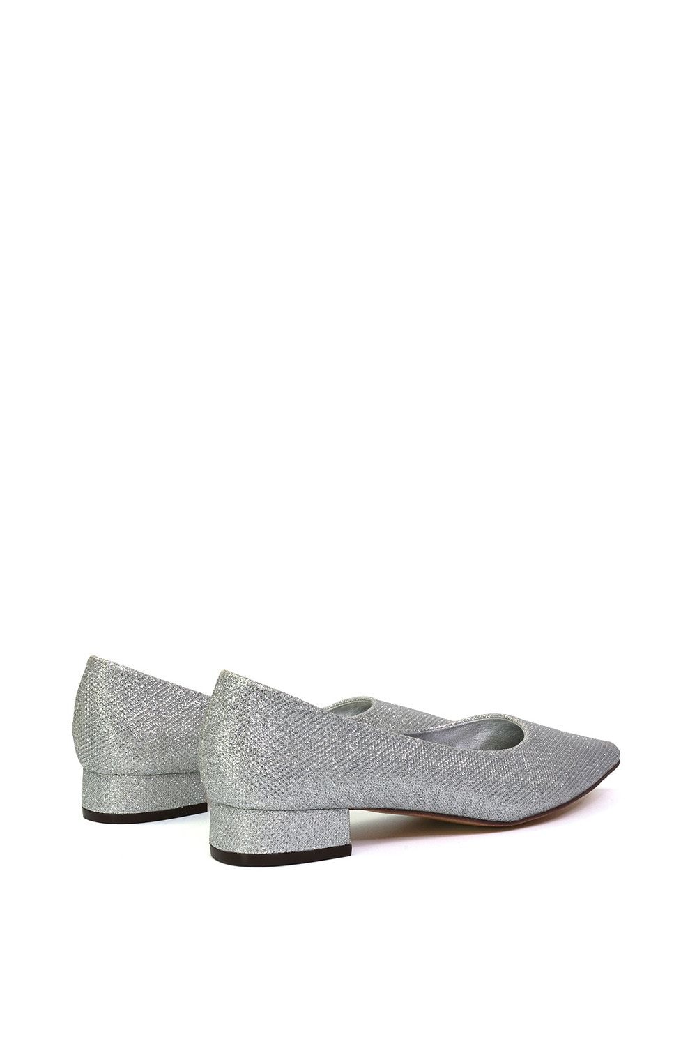 XY London 'Karen' Pointed Toe Wedding Shoes Low Heel Bridal Heels image 4