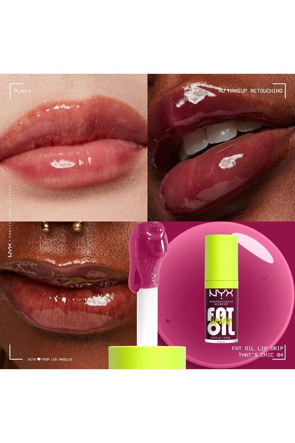 NYX Professional Makeup Fat Oil Lip Drip Lip Gloss 4.8ml Thats Chic image 4