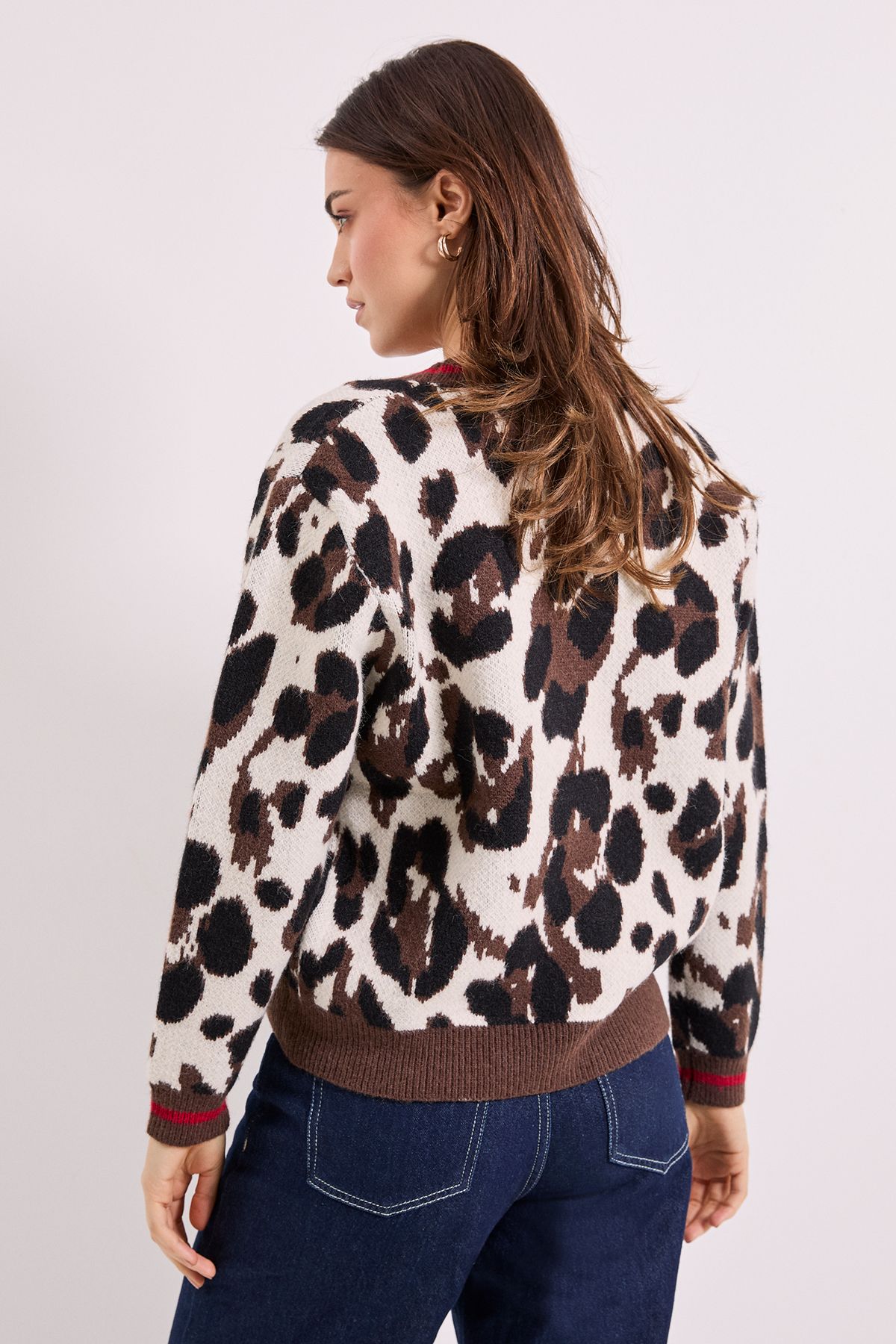 Dorothy Perkins Animal Knitted Cardigan Leopard image 3