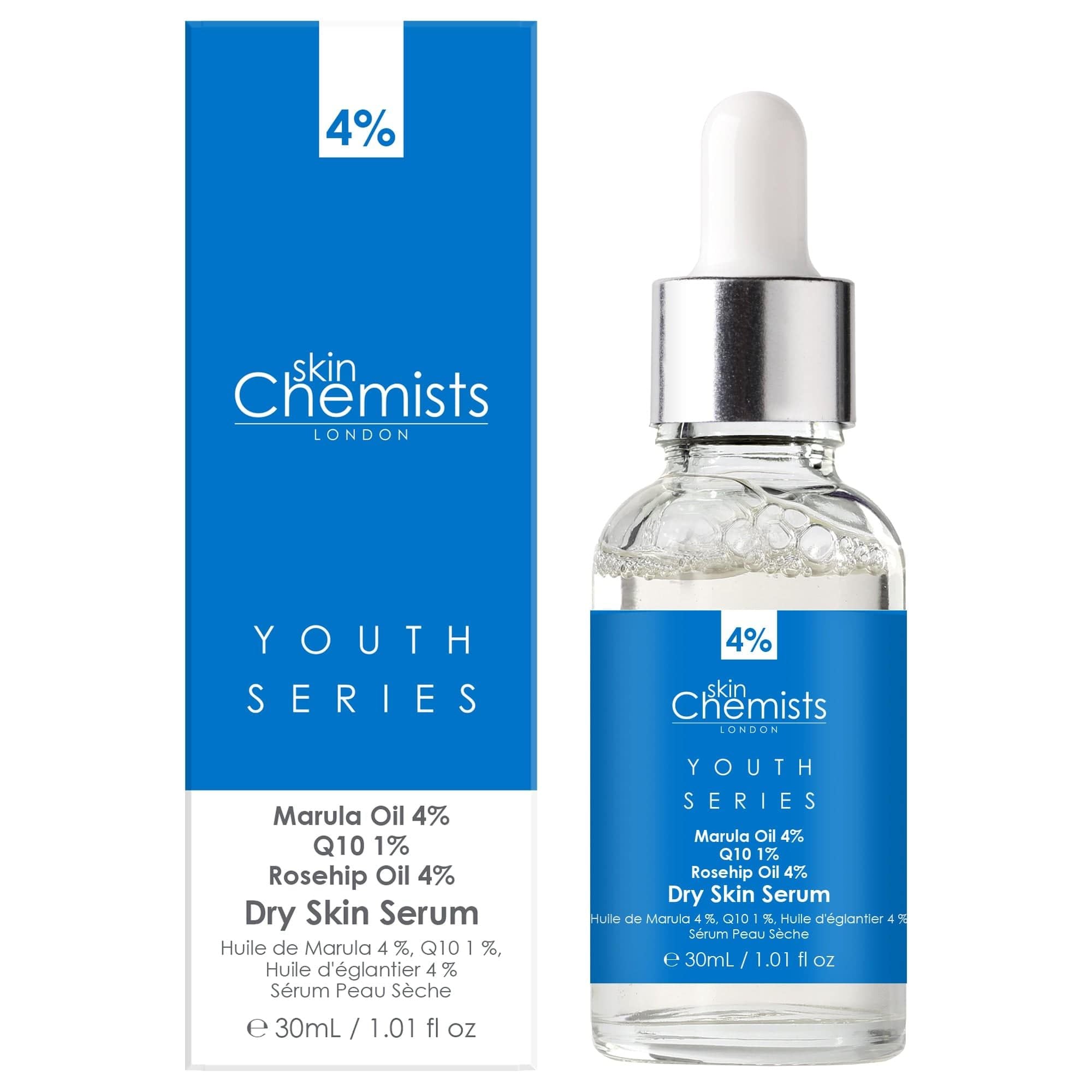 skinChemists Youth Series Dry Skin Serum Marula Oil 4%, Q10 1%, Rosehip Oil 4% 30ml x 2 Duo Pack image 3