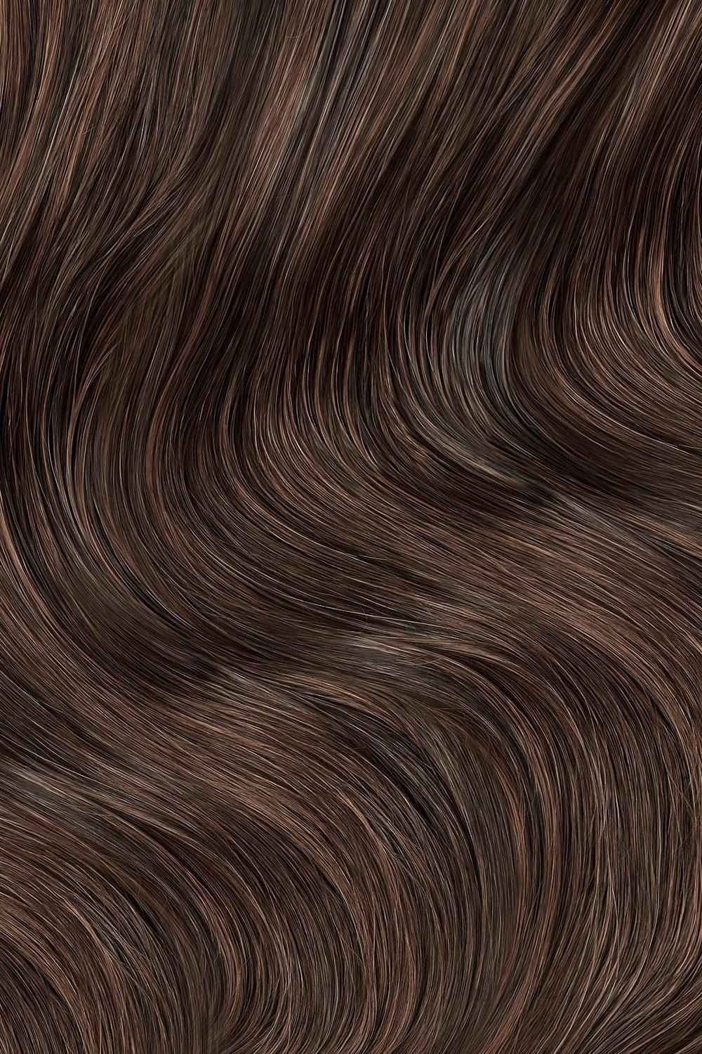 Beauty Works 18'' Deluxe Clip-In Extensions Espresso Brown image 2