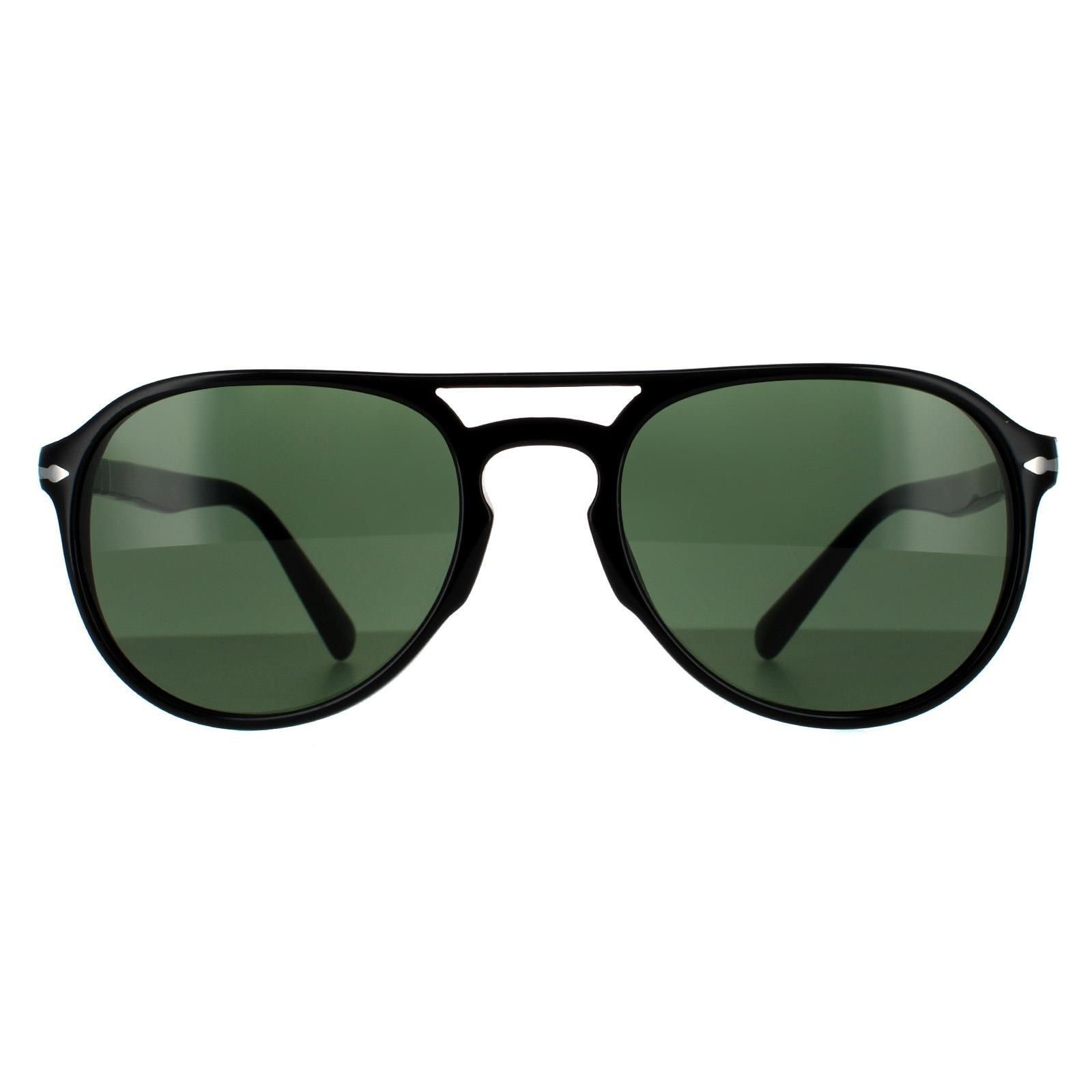 Persol Aviator Black Green Sunglasses image 1