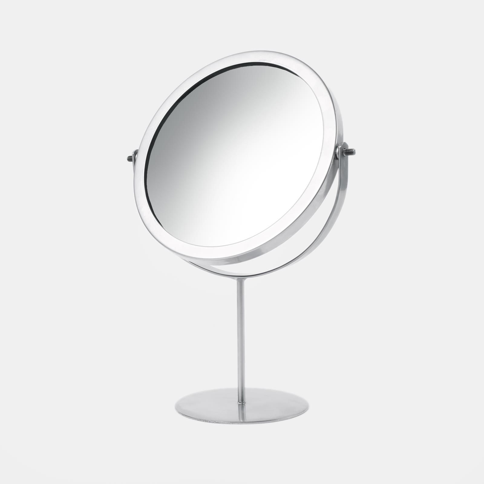 OHS Round Bathroom Mirror Accessories Free Standing Vanity Stainless Steel Silver image 6