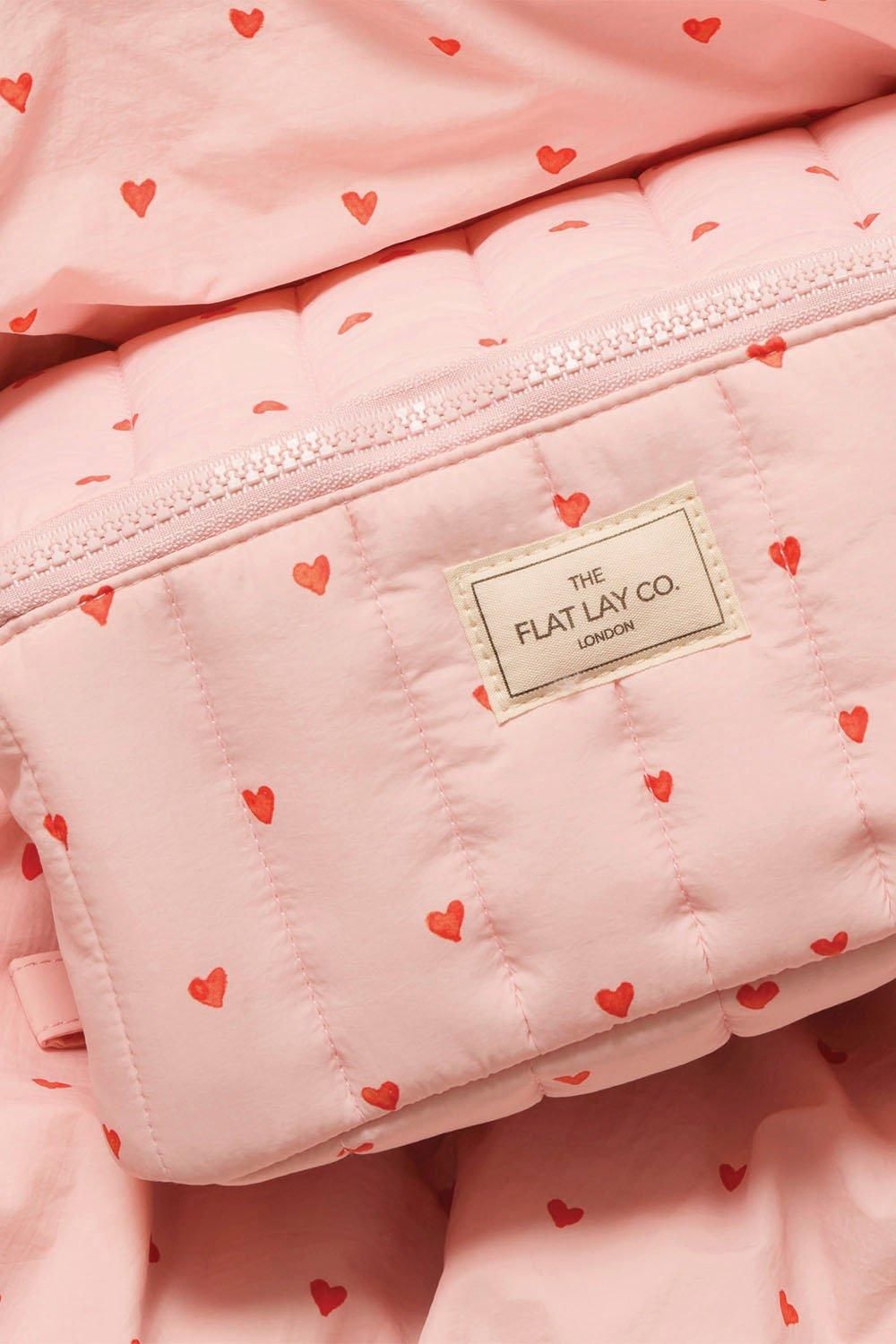 The Flat Lay Co Marshmallow Open Flat Box Bag in Sweet Pink Hearts Multi image 9