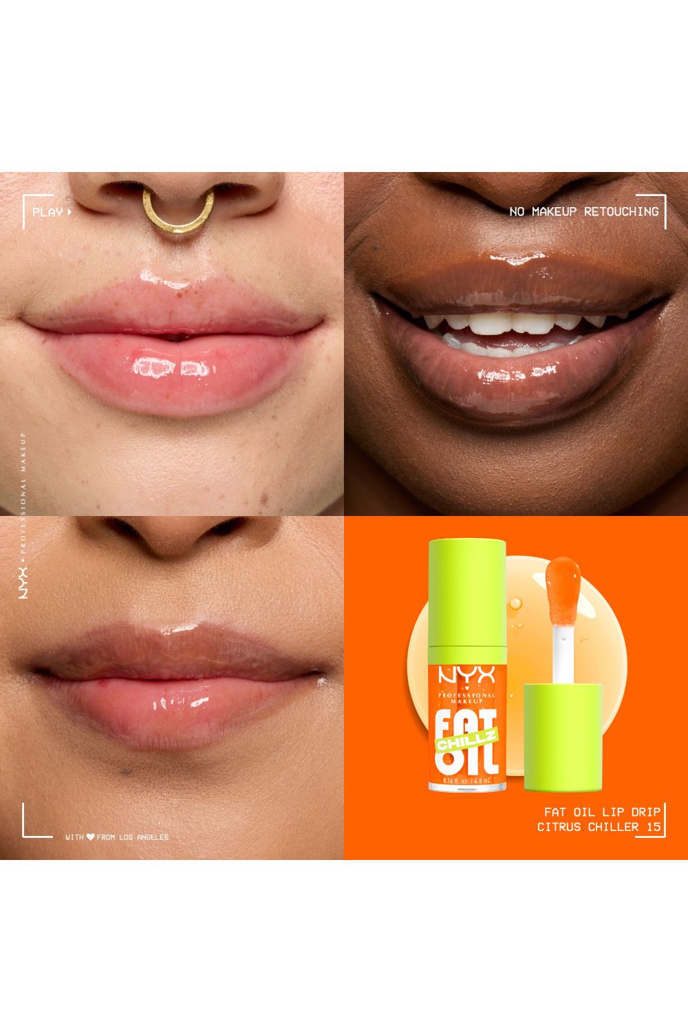NYX Professional Makeup Fat Oil Lip Drip Lip Gloss 4.8ml Citrus Chiller image 2