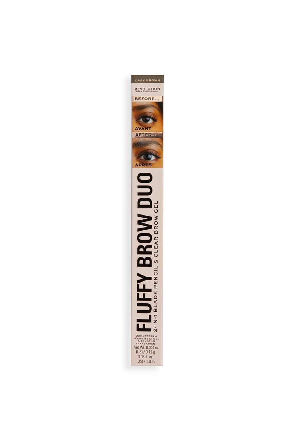 Revolution Fluffy Brow Filter Duo Dark Brown image 4