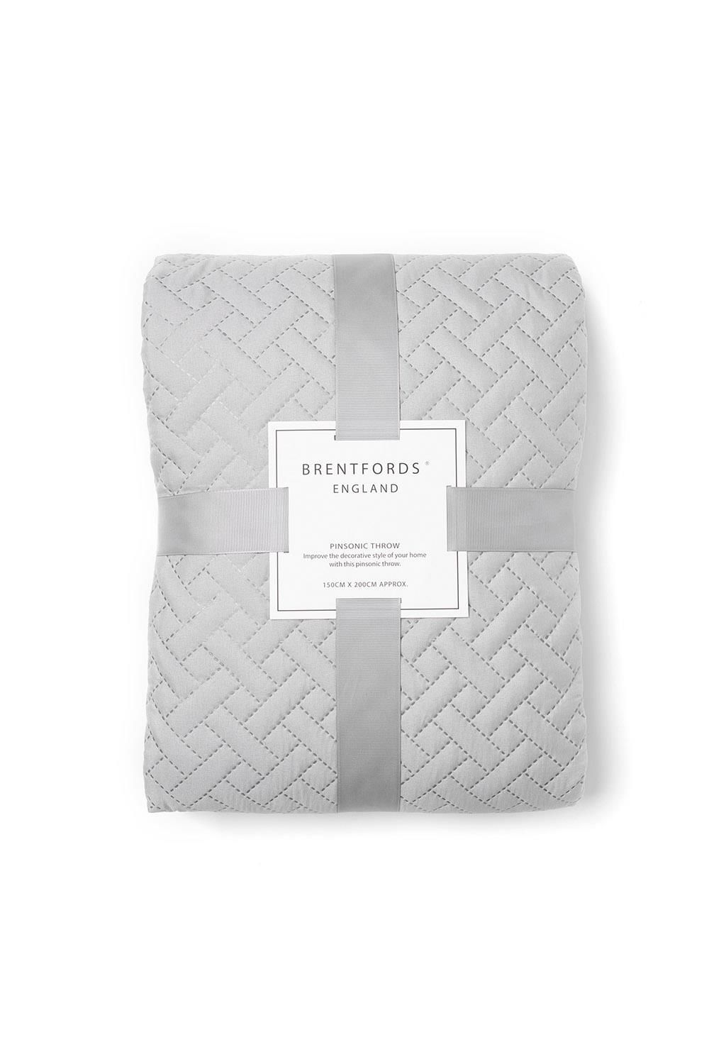 OHS Geo Pinsonic Throw Blanket Quilted Bedspread image 1