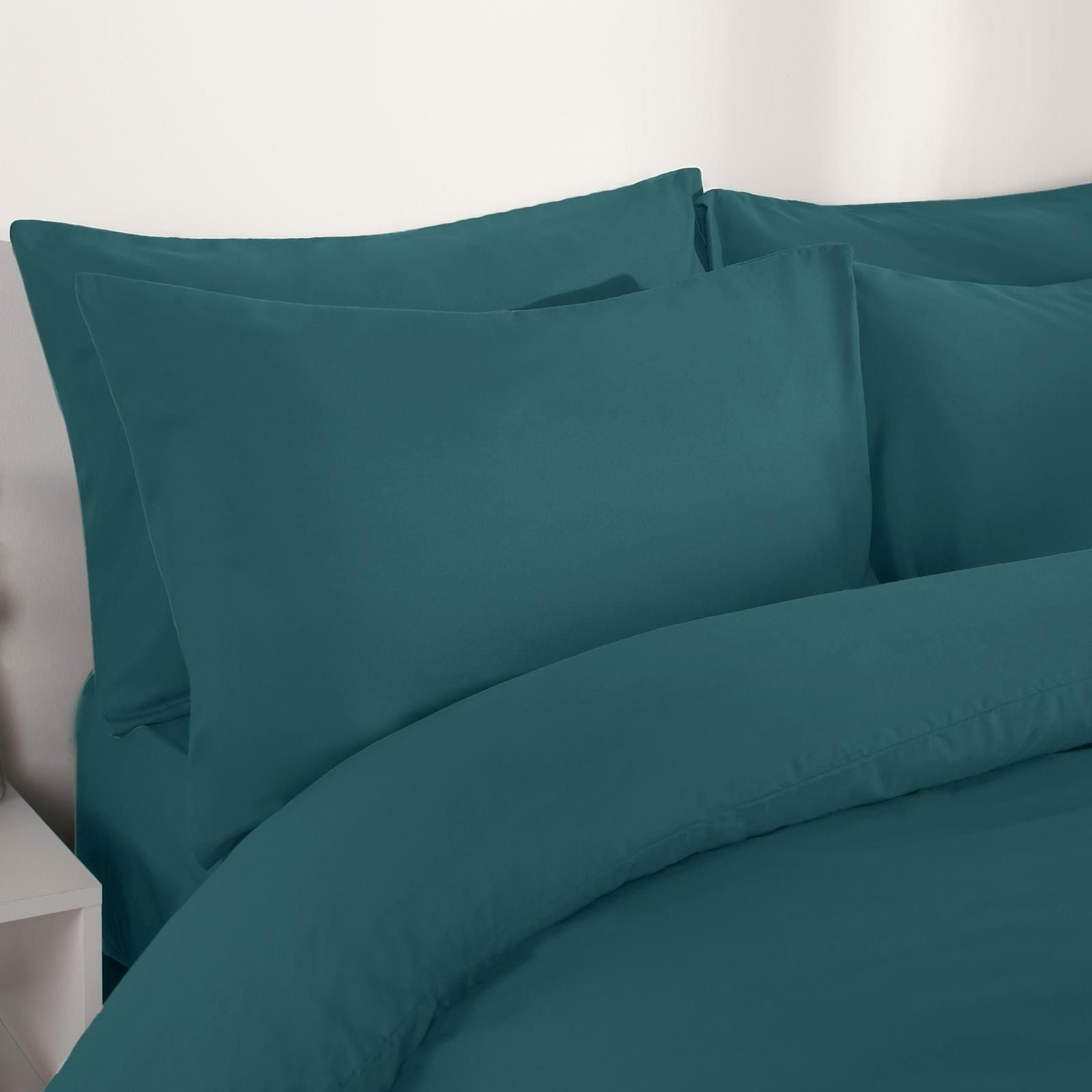 OHS Plain Dyed Duvet Cover with Pillowcase Bedding Set image 4