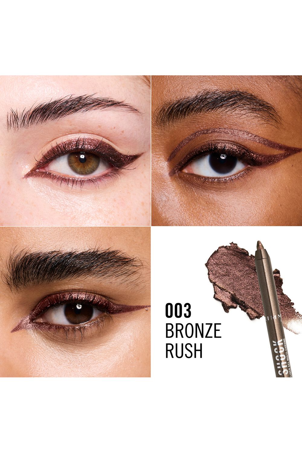 Rimmel London Thrill Seeker Multi-Chrome Gel Eyeliner 1.2g 003 Bronze Rush image 3