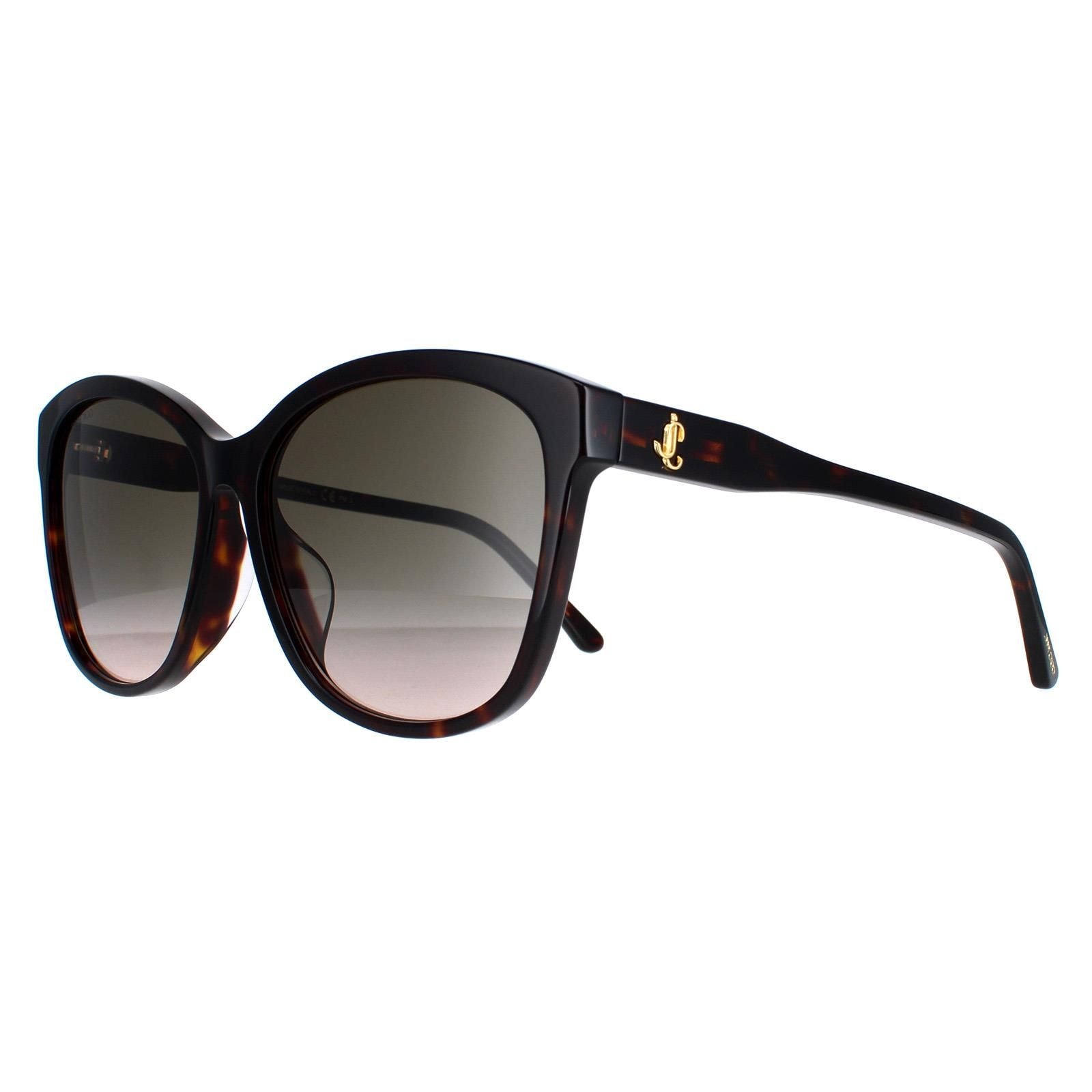 Jimmy Choo Square Dark Havana Brown Gradient Lidie/F/SK image 2