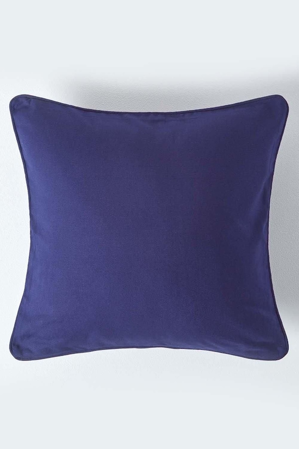 Homescapes Cotton Plain Cushion Cover