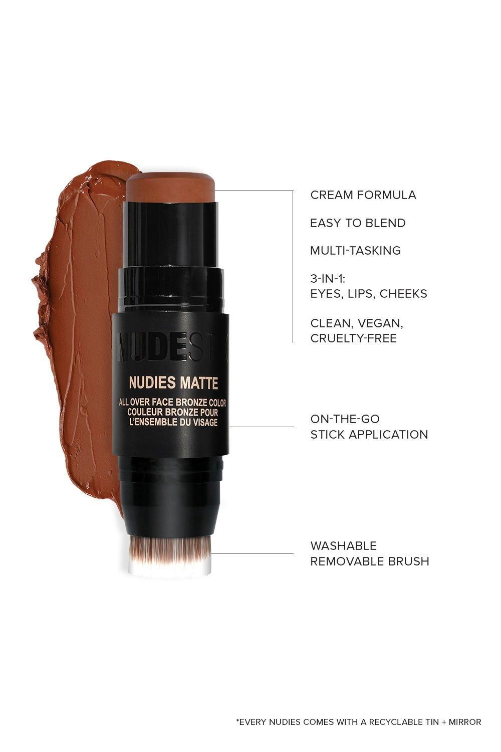 Nudestix Nudies All Over Face Matte Bronze Deep Maple Eh image 3