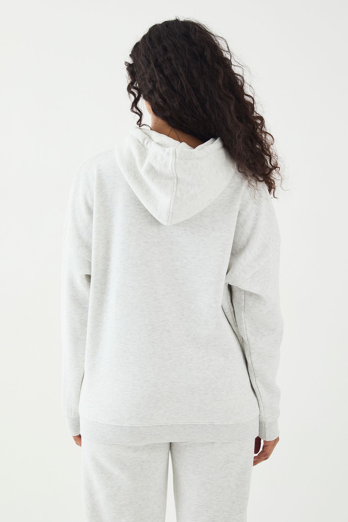 DSGN Studio DSGN Studio Embroidered Oversized Hoodie Ash Grey image 2